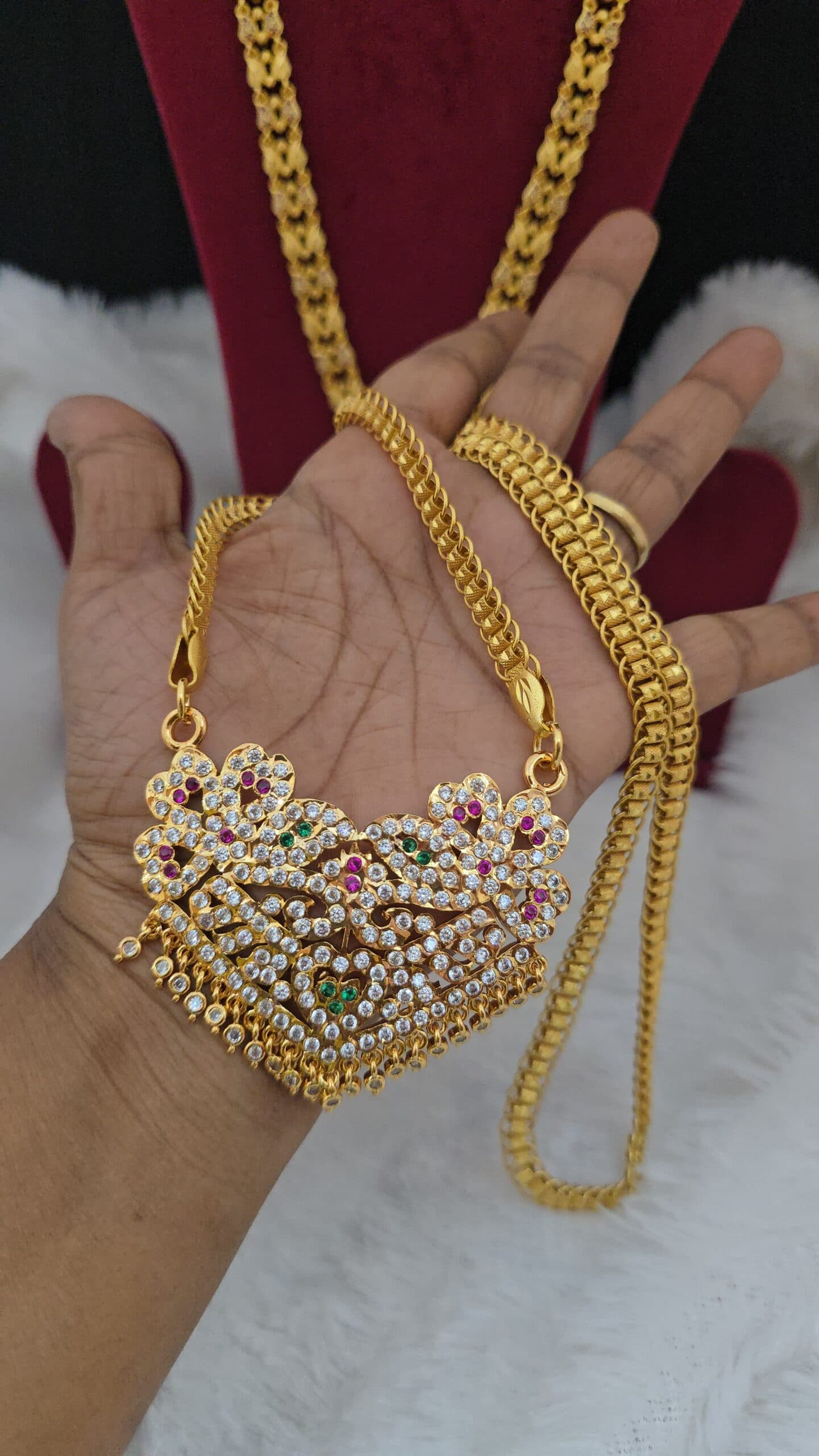Premium impon 28 inch dollar chain