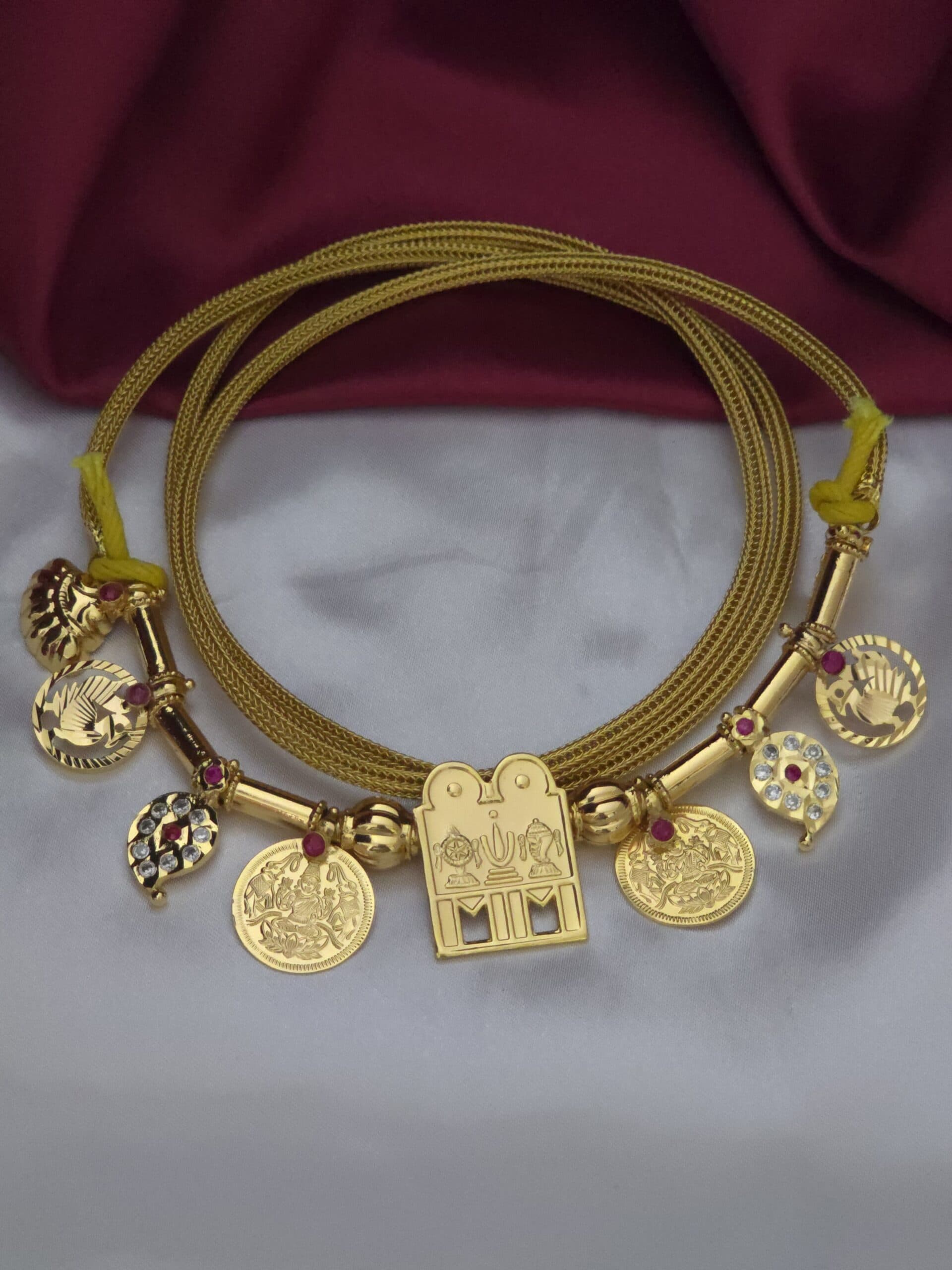 Gold polished thali chain
