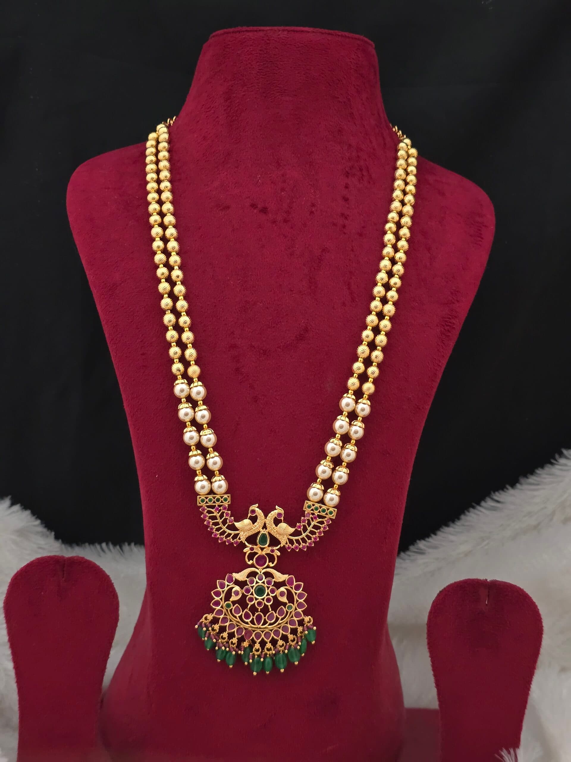 Premium matt rani haram with pearls