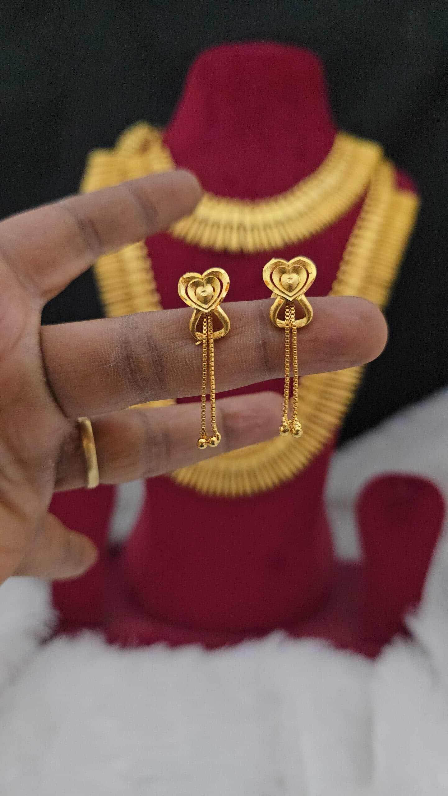 Premium foaming drops earings