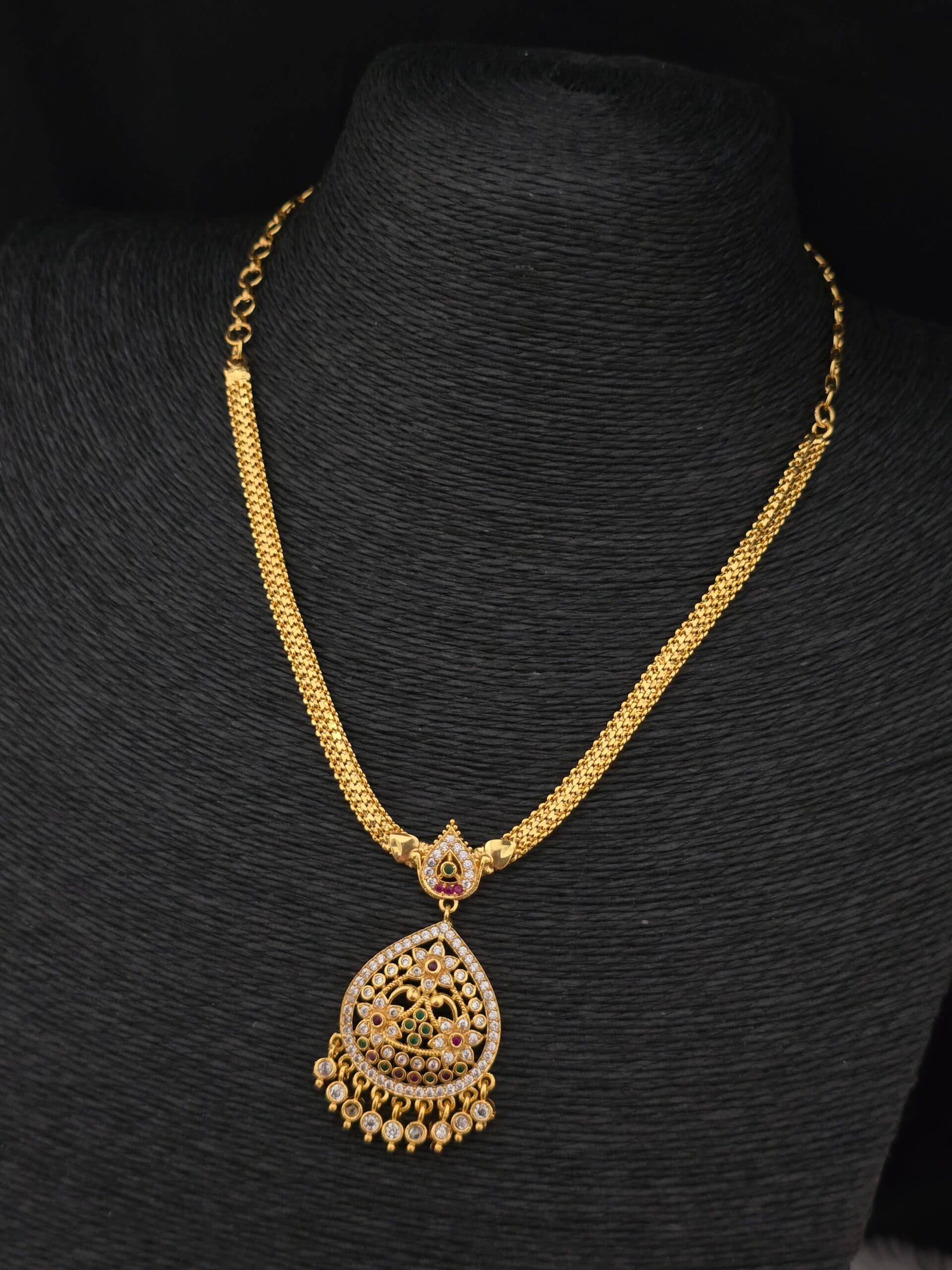 Premium impon ad stone necklace