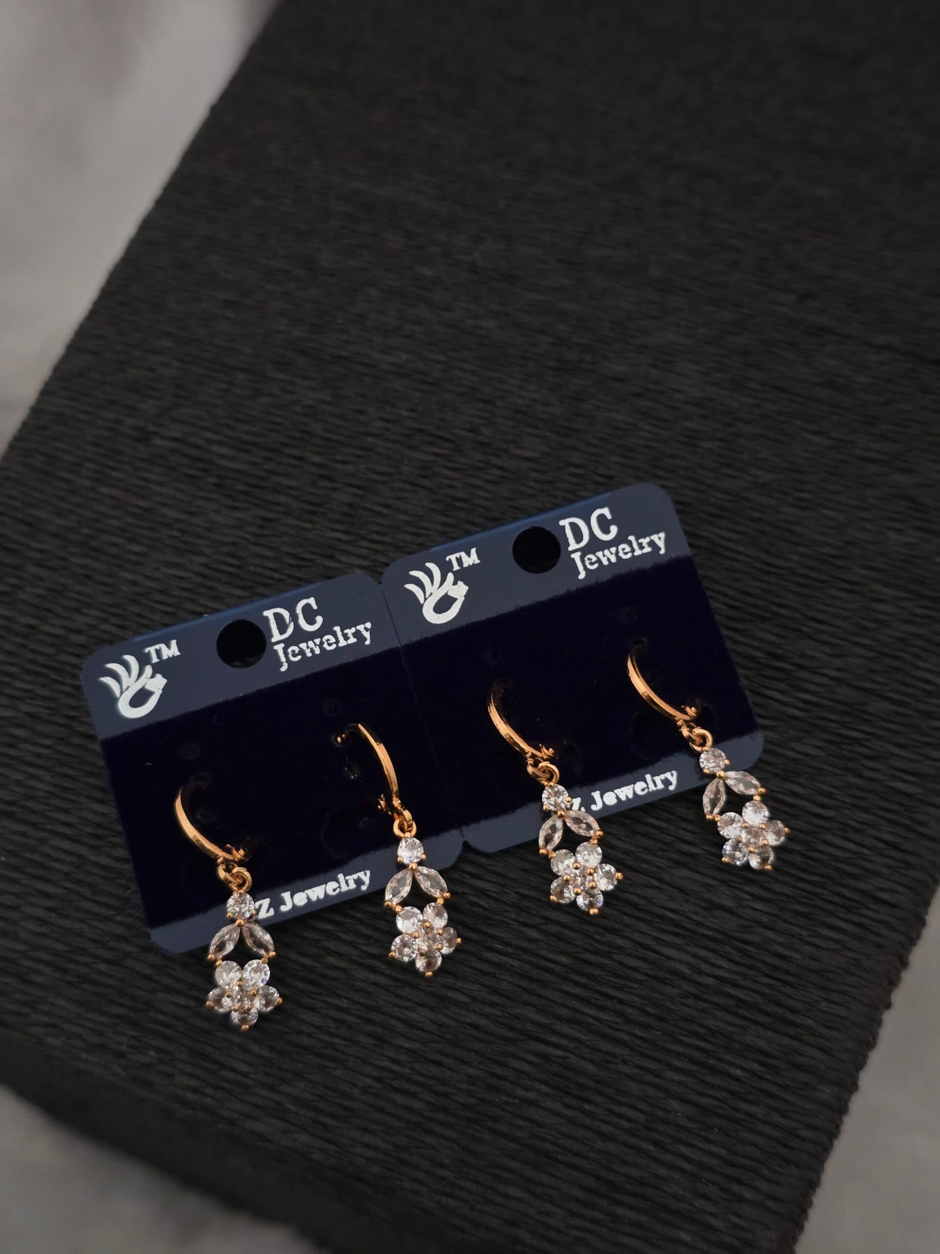 Premium rose gold AD stone stud