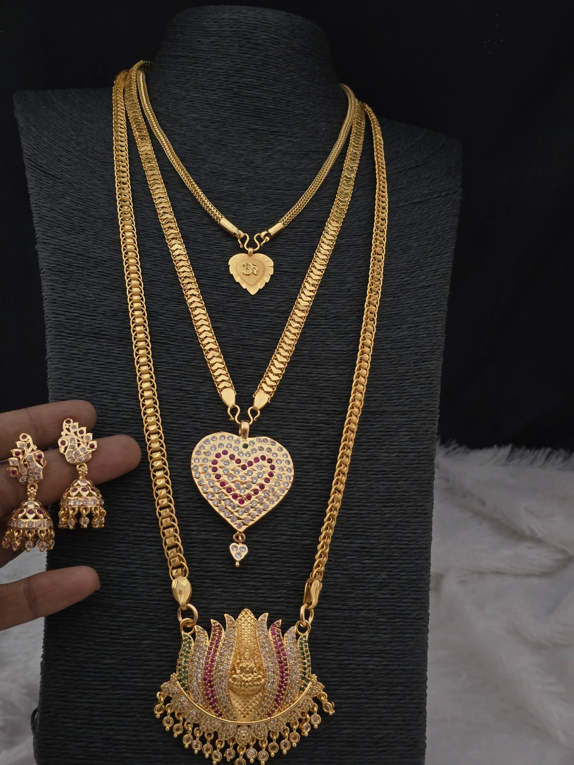 Premium impon combo with jhumka