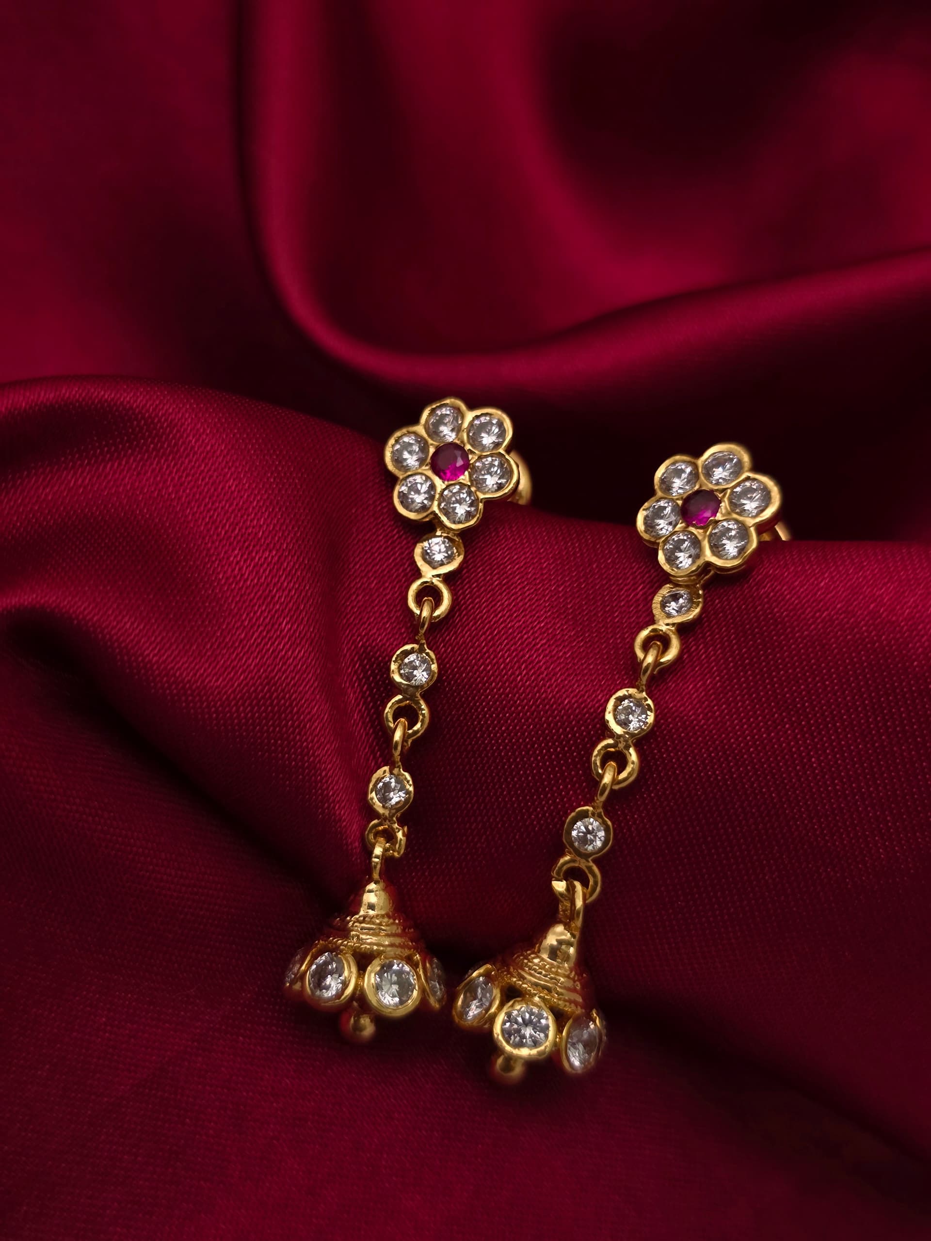 Premium impon long drops earing 