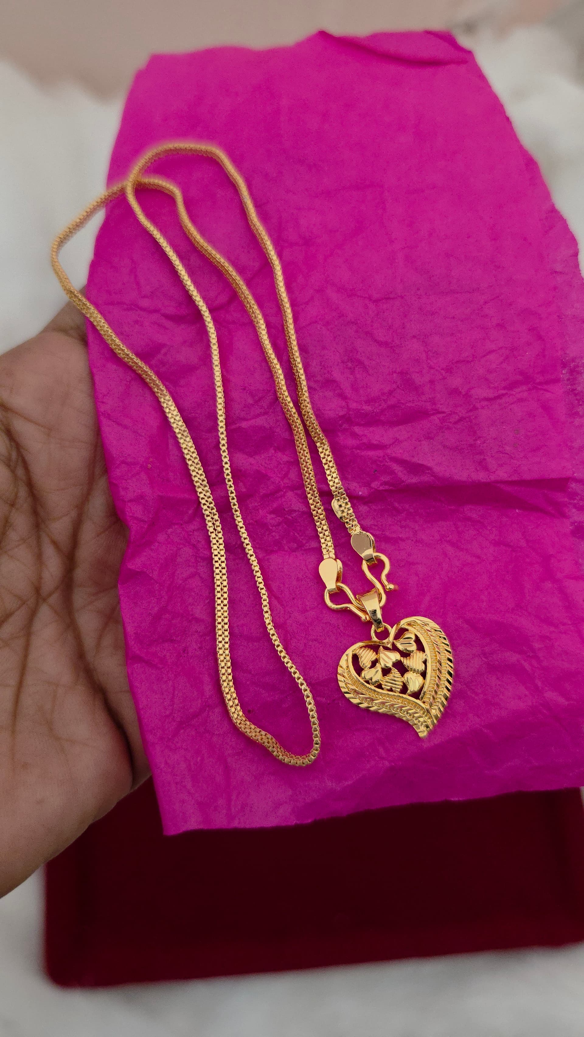 Premium quality one day offer daily use 18 inches dollar chain