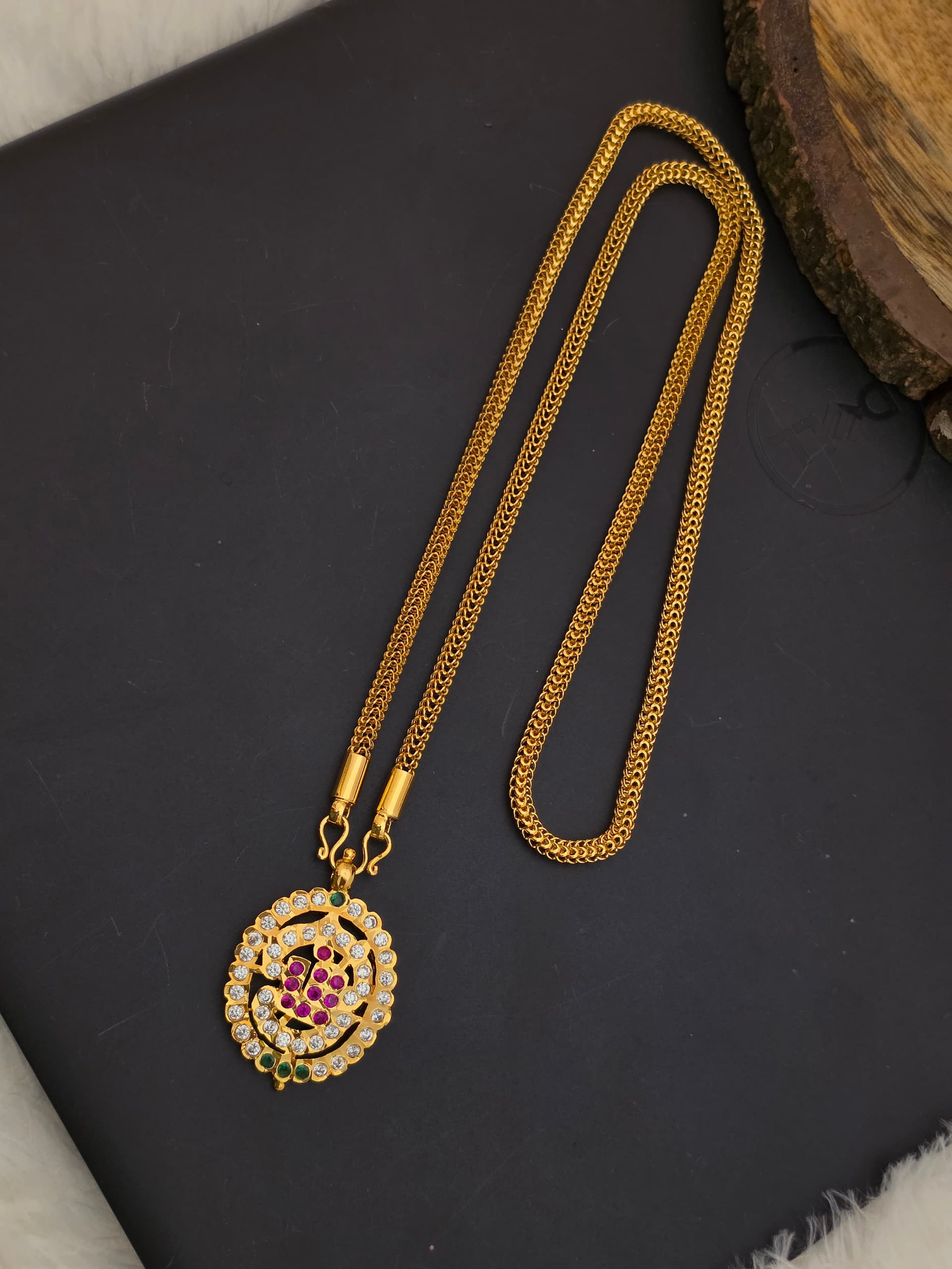 Premium foaming 24 inch impon om dollar chain