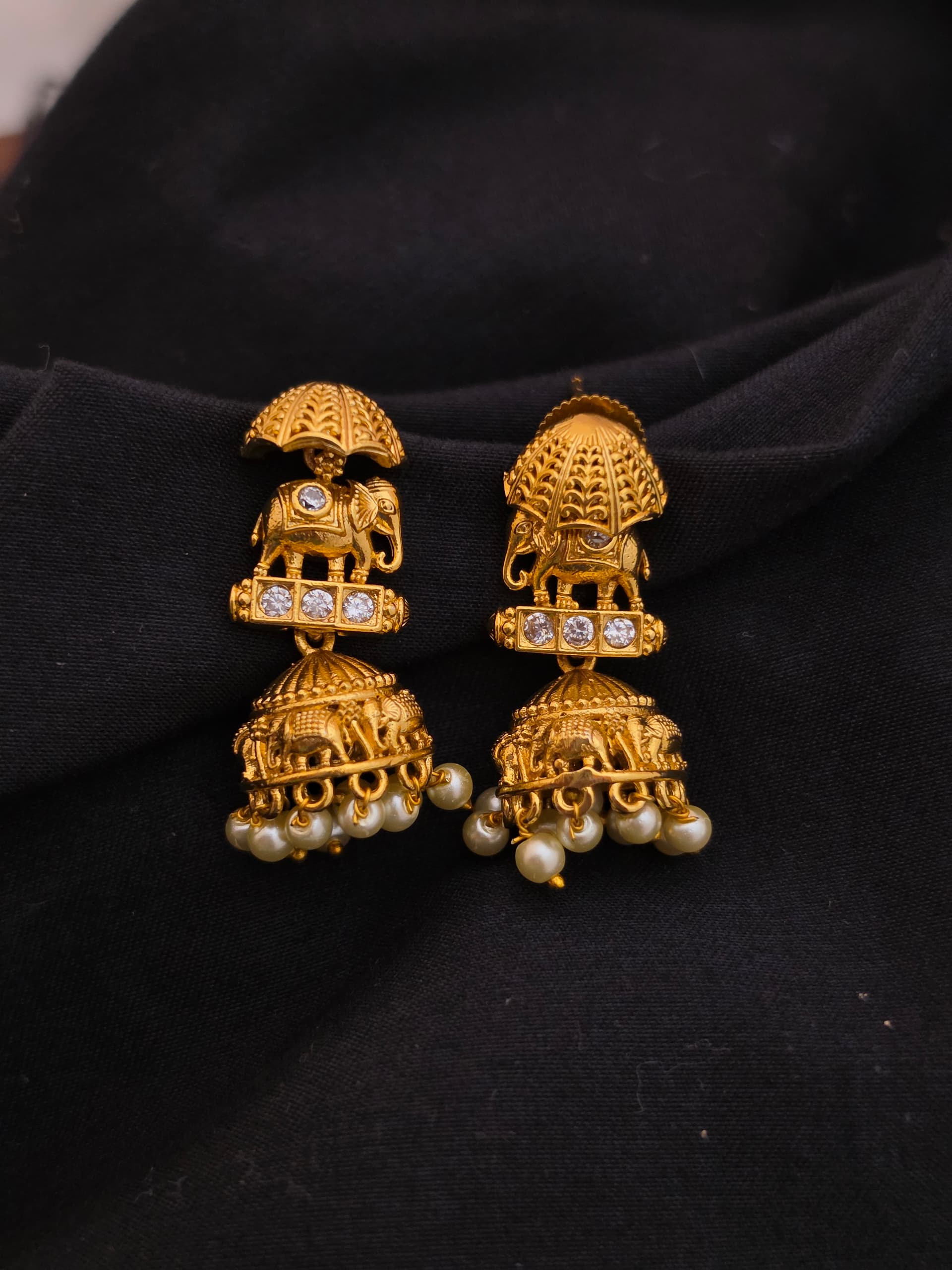  Premium matt elephant jhumka