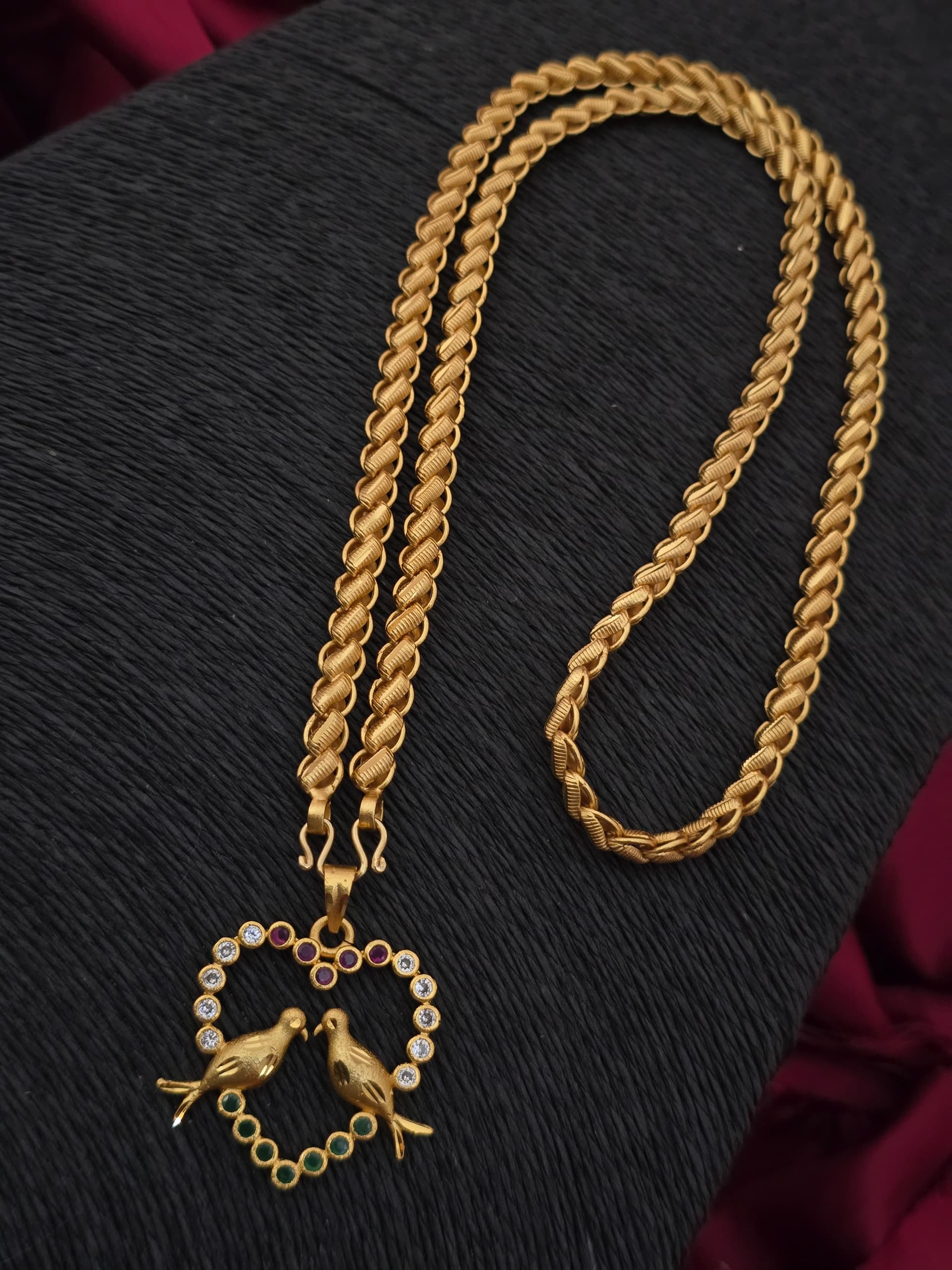  Premium foaming AD stone 24 inch dollar chain