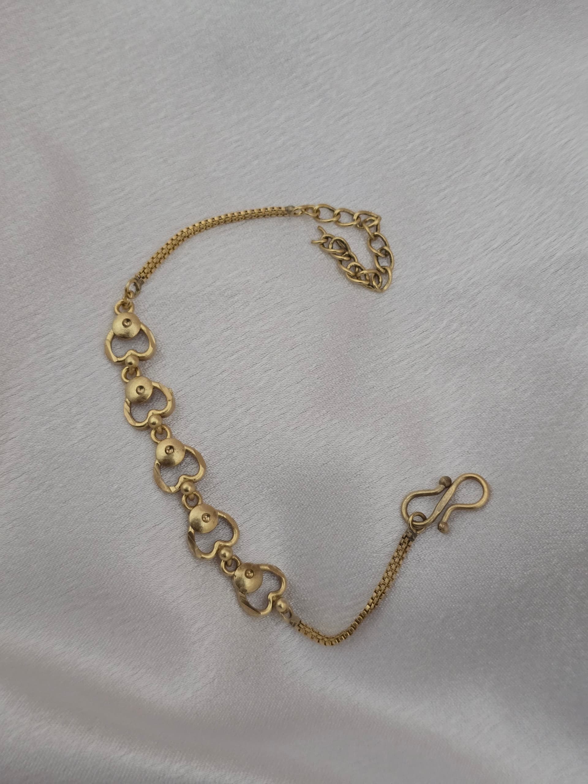 Premium quality impon adjustable heart bracelet