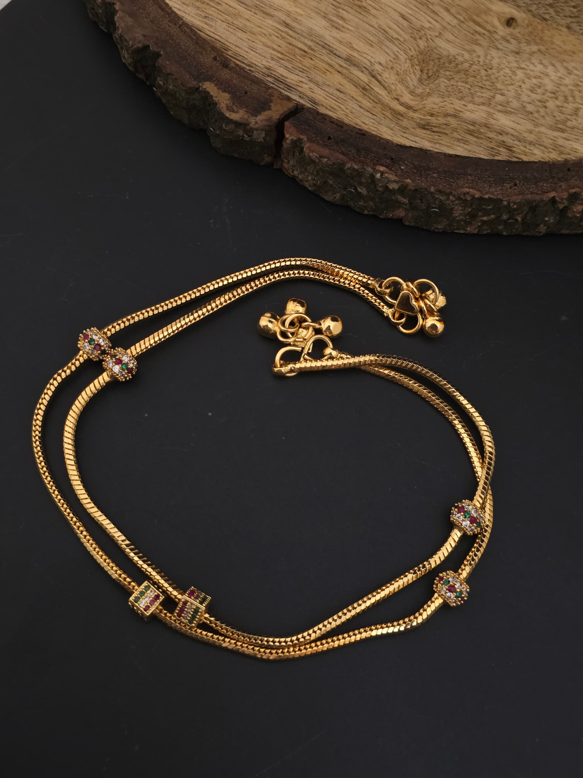 Premium foaming ad stone anklets