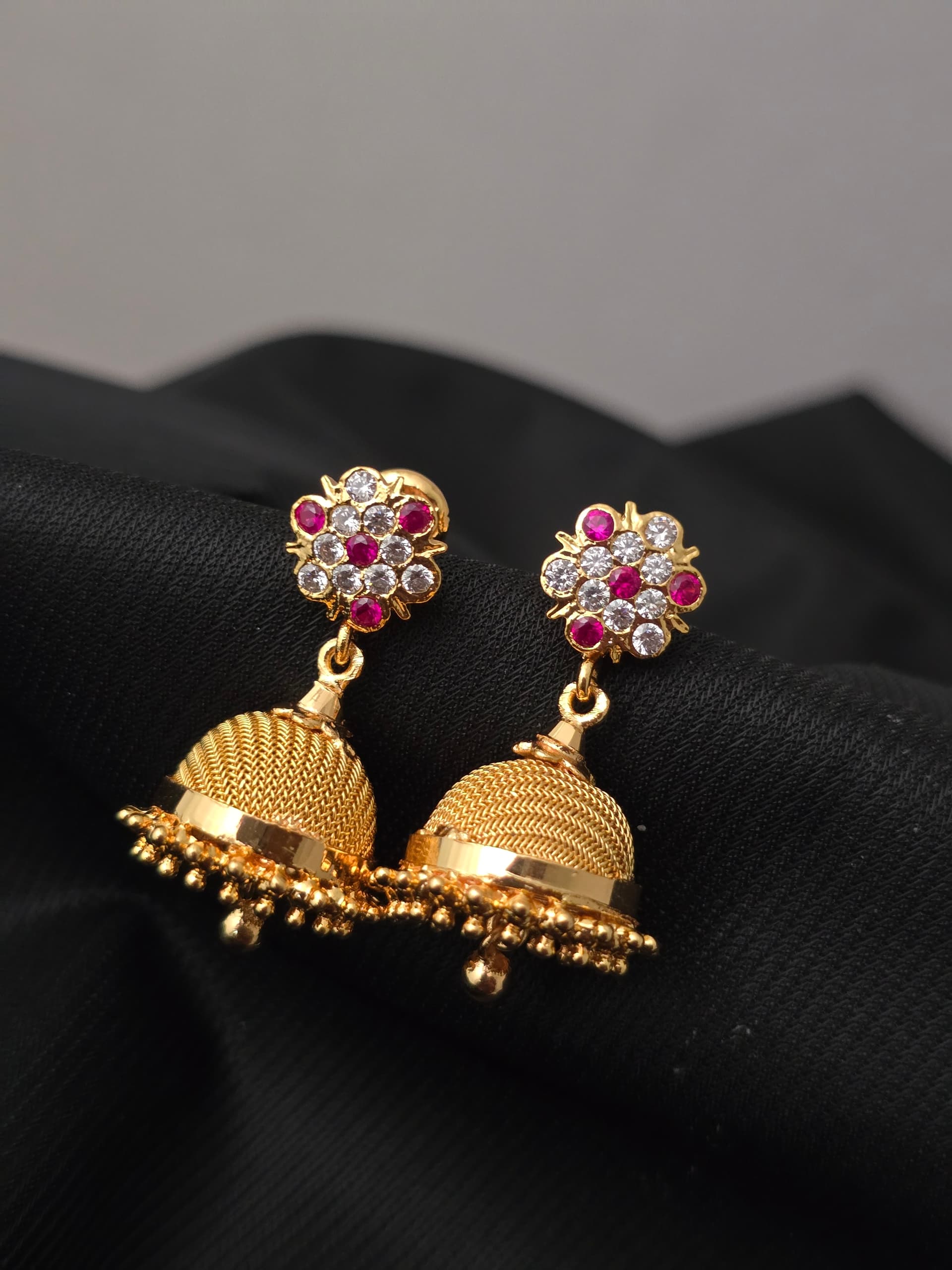 Premium impon AD stone jhumka