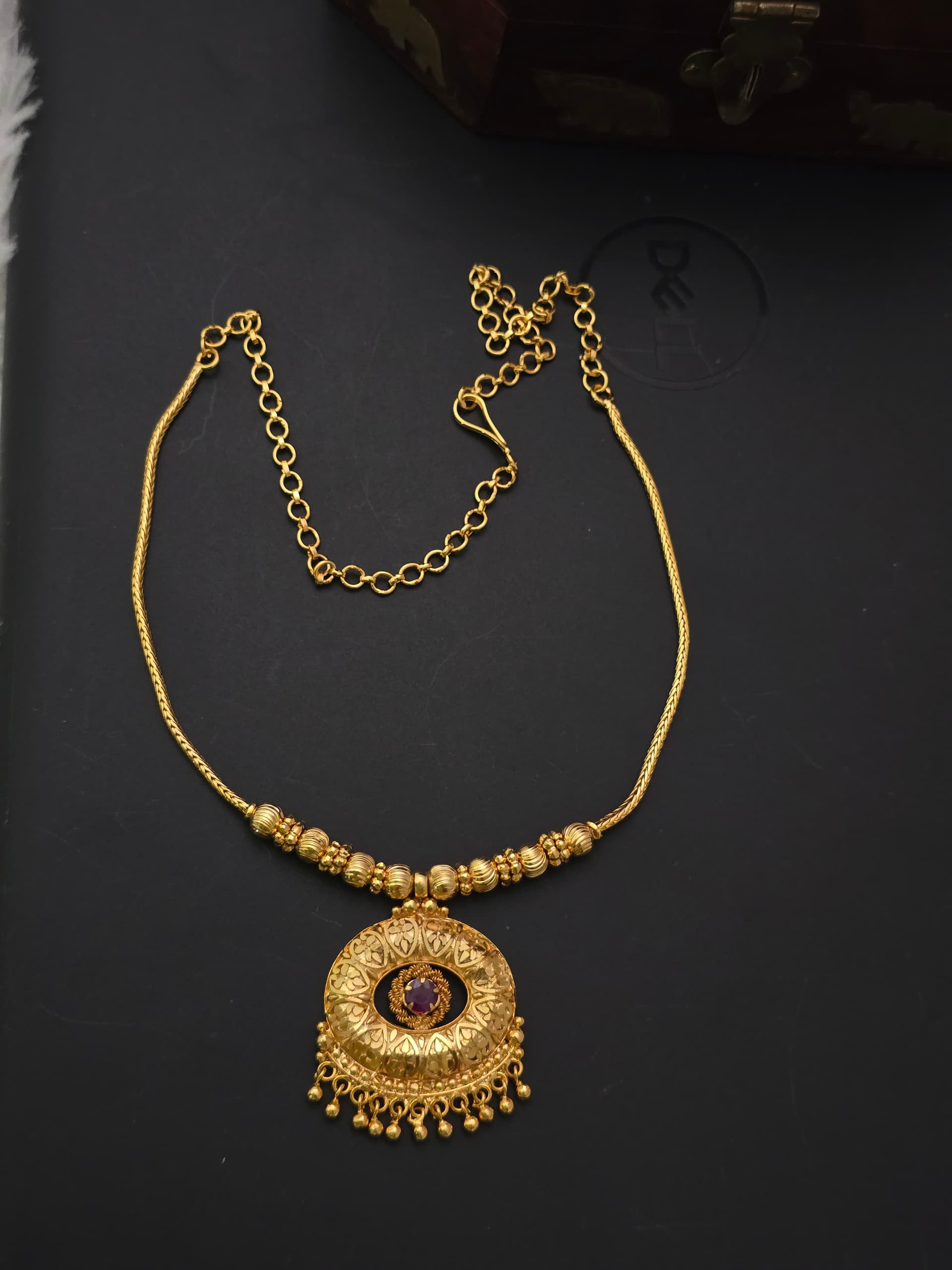  Premium ad stone foaming necklace