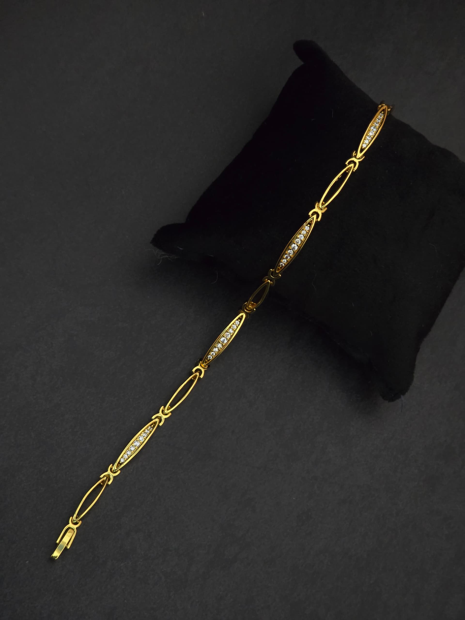 Premium foaming real gold adjustable ad bracelet