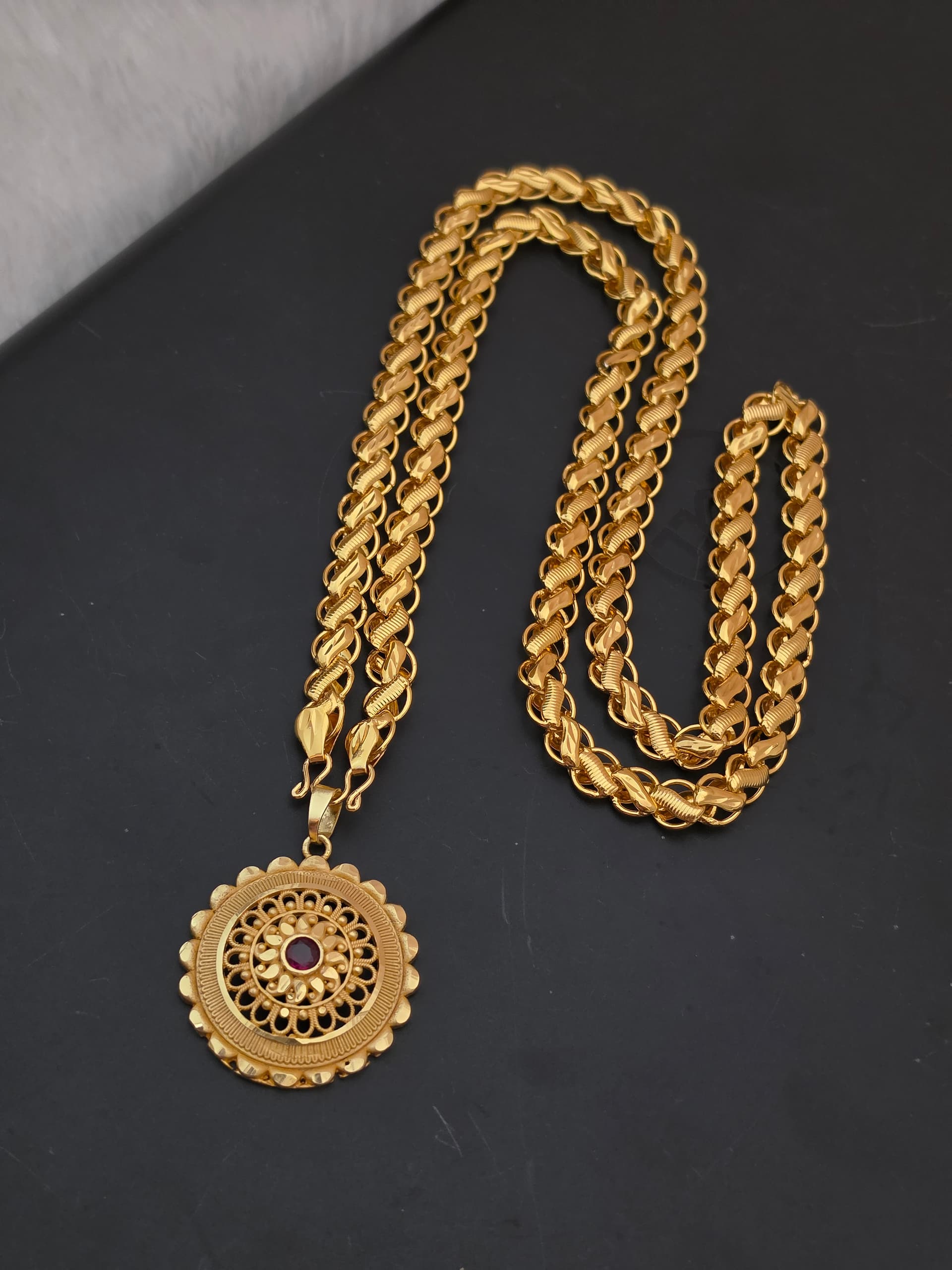 Premium foaming ad stone 32 inch dollar chain