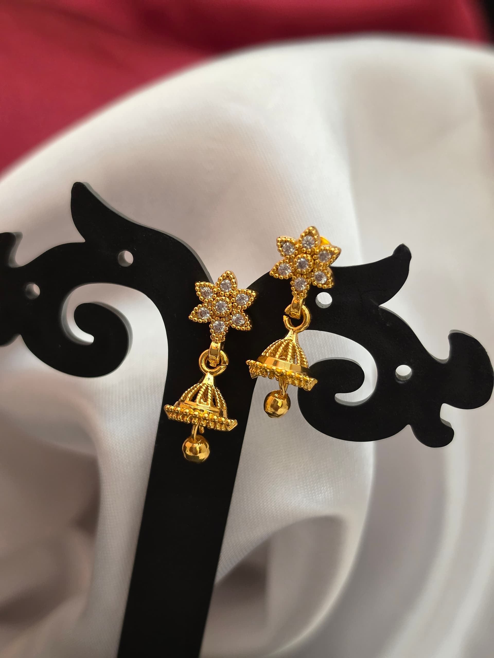 Premium foaming ad  stone jhumka 