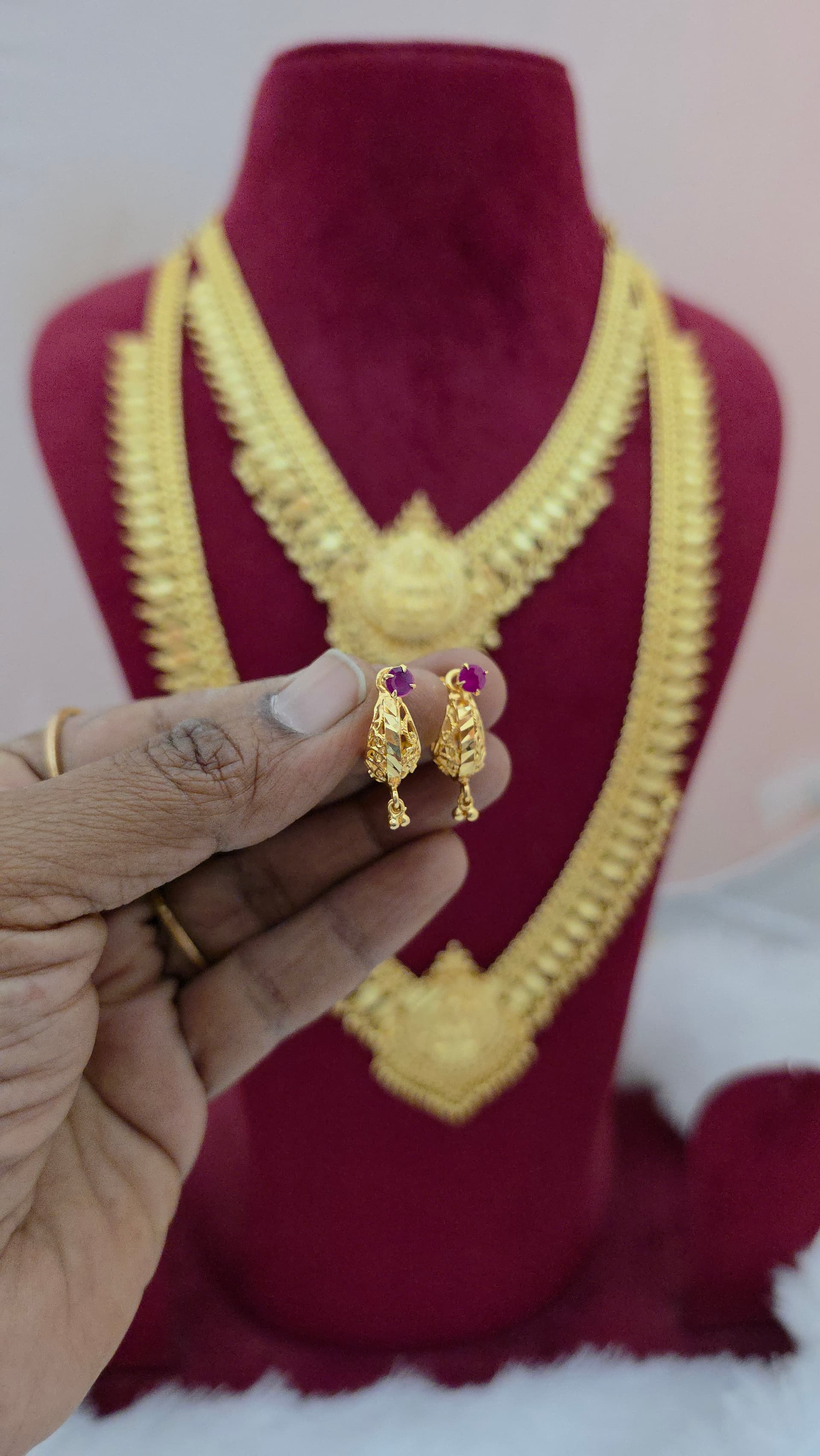 Premium foaming ad stone koodai drops earing
