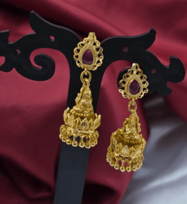 Premium foaming ad  stone lakshmi jhumka