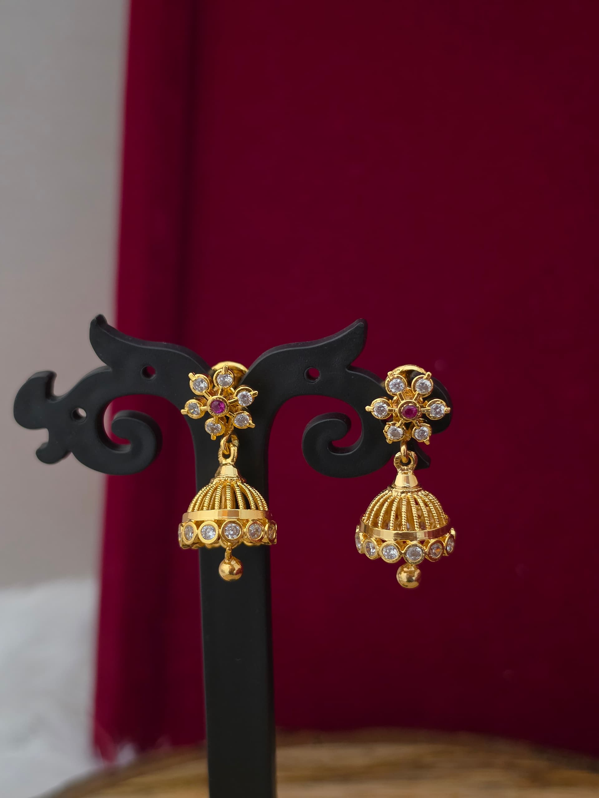 Premium impon ad  stone jhumka