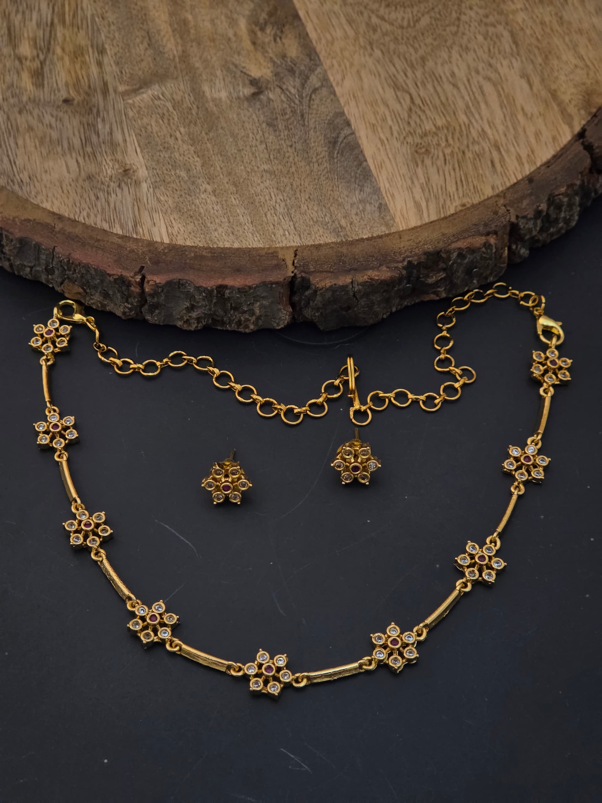 Premium matt ad stone hustli Necklace