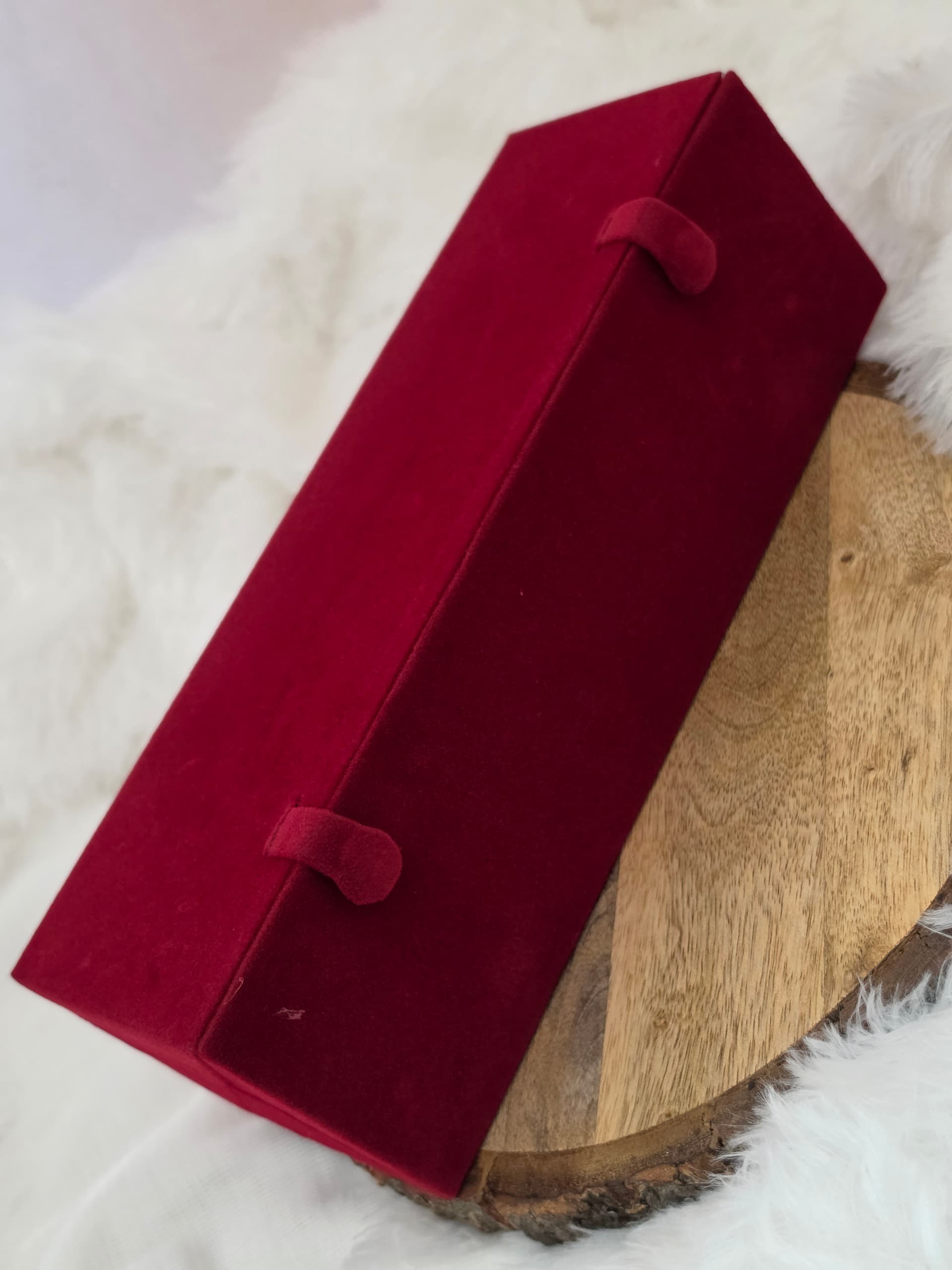 Premium red earing organiser with 16 partitions