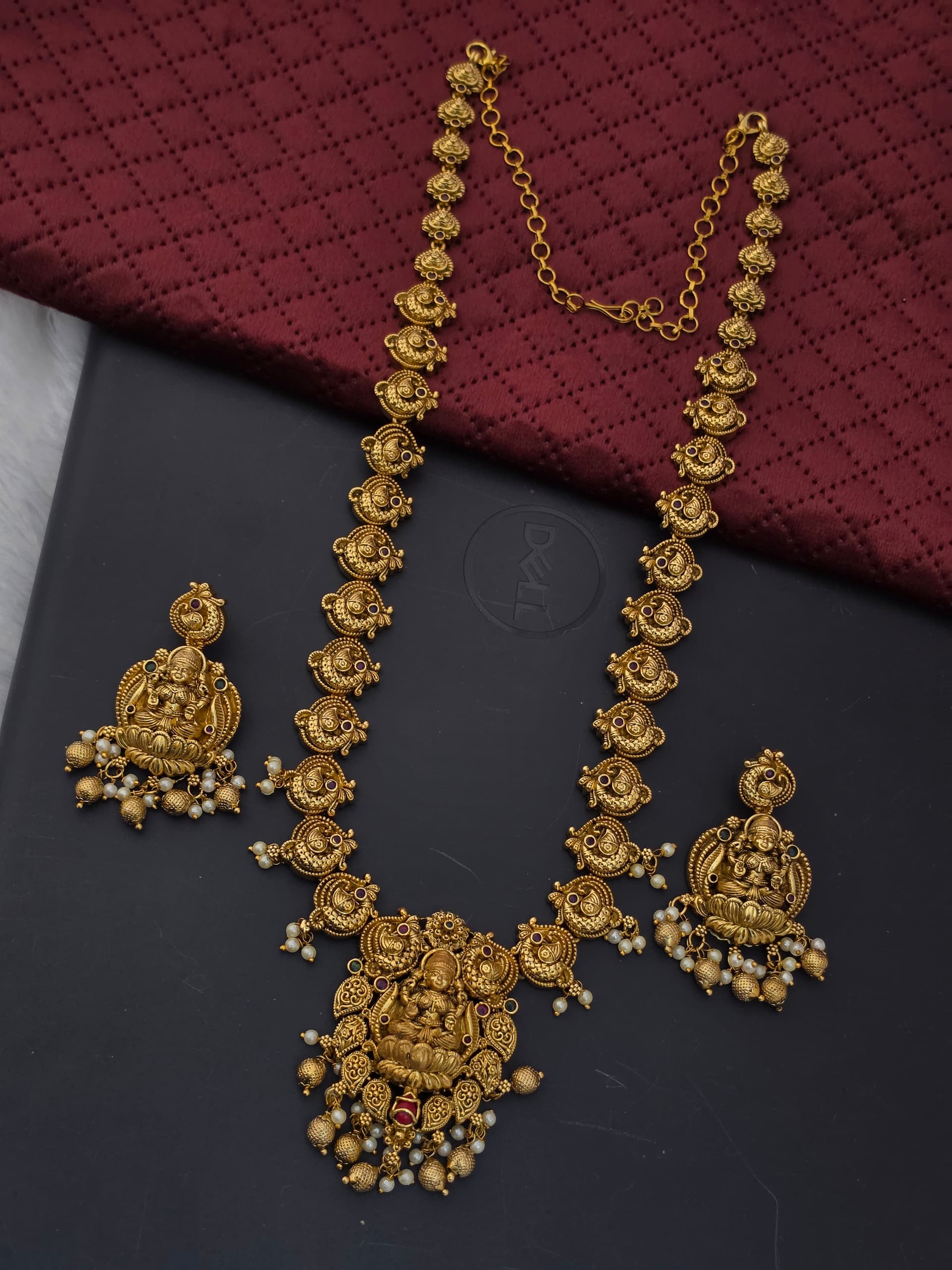 Matt Antique Lakshmi Haram