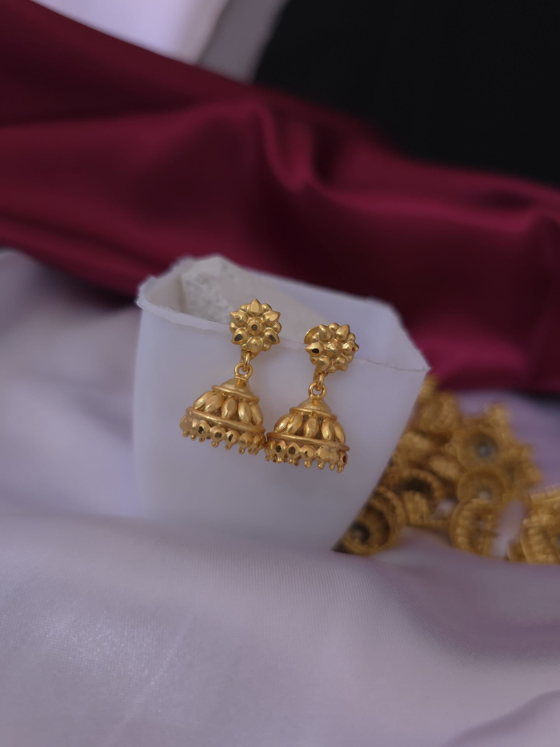 Foaming kerala model jhumka