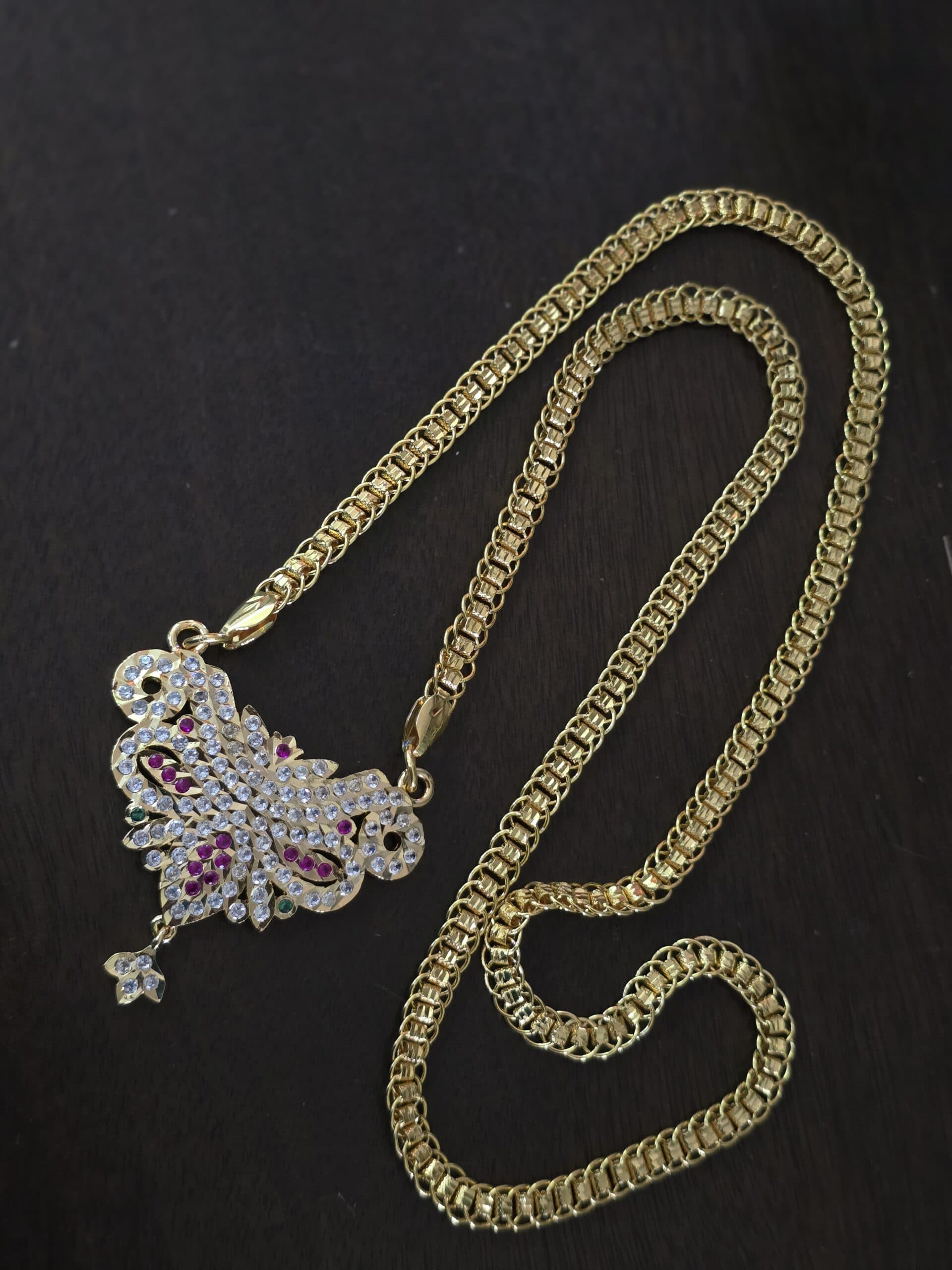 32 inches impon dollar chain