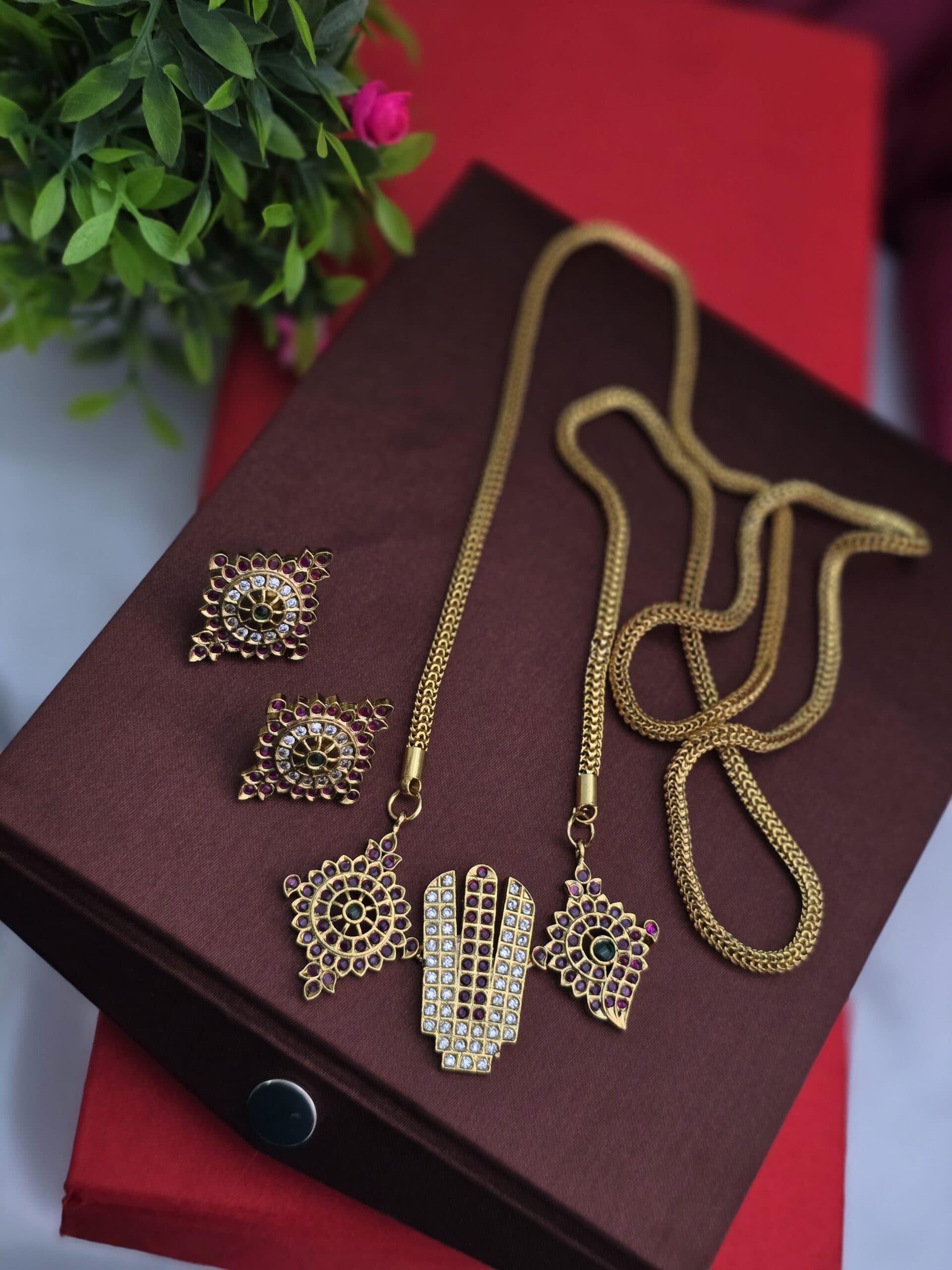 Premium ad 32 long sangu sakram dollar chain