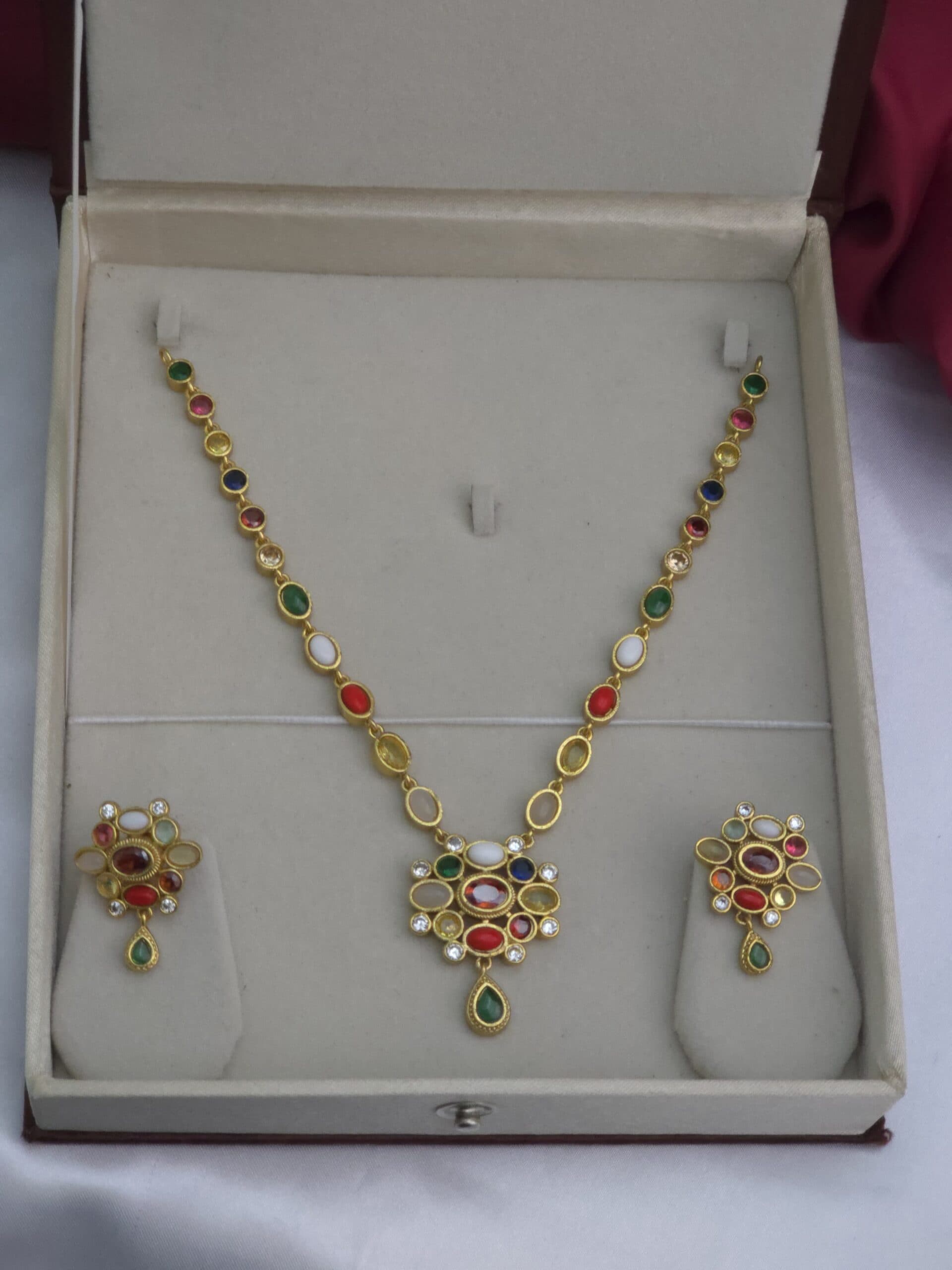 Premium navarathna necklace