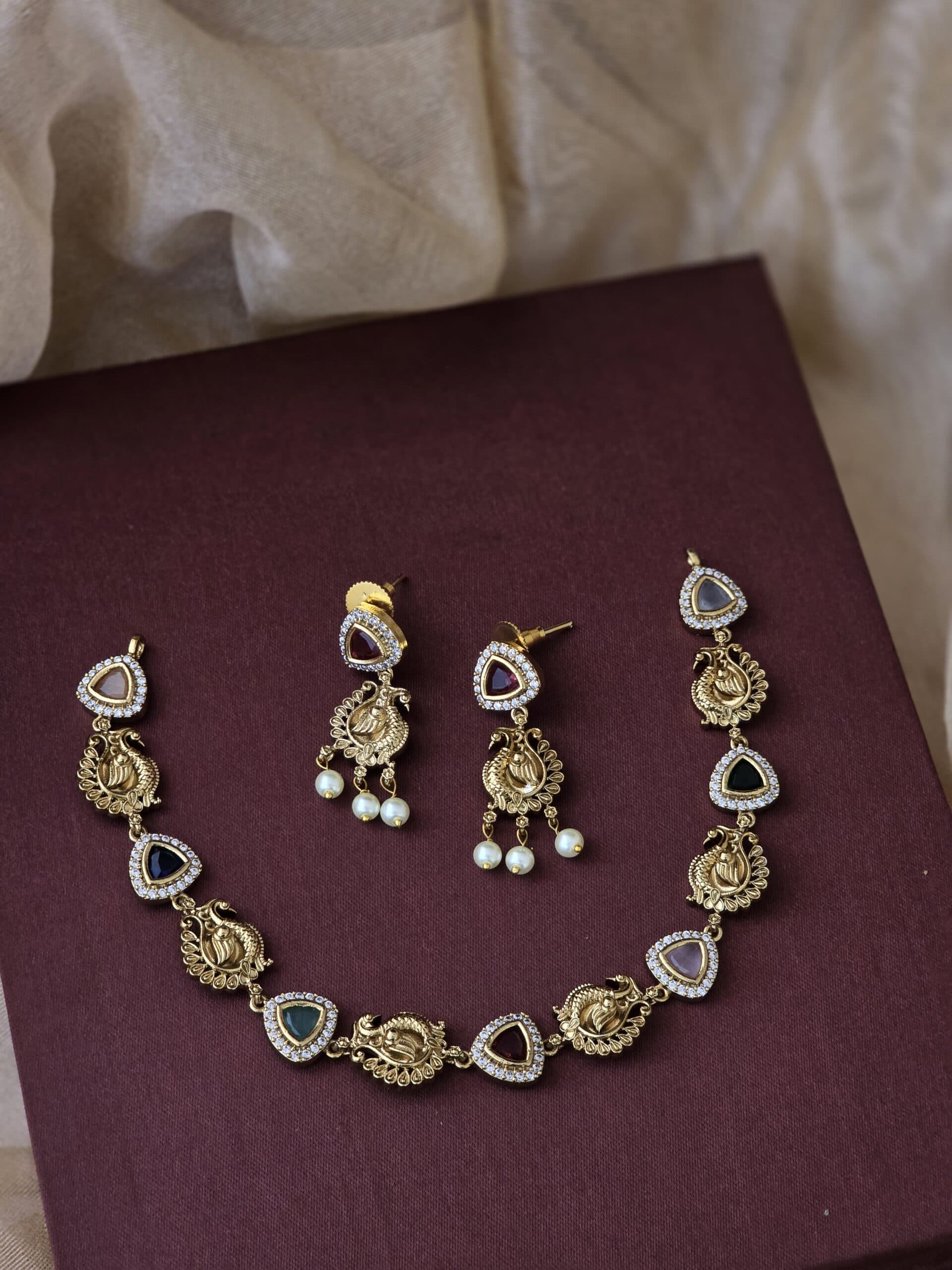Premium Naravarathna Necklace