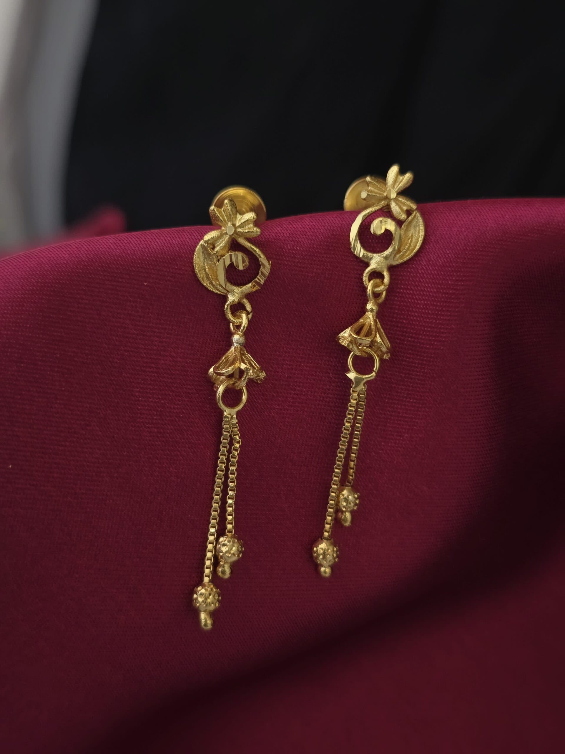 Premium foaming chain drops earing