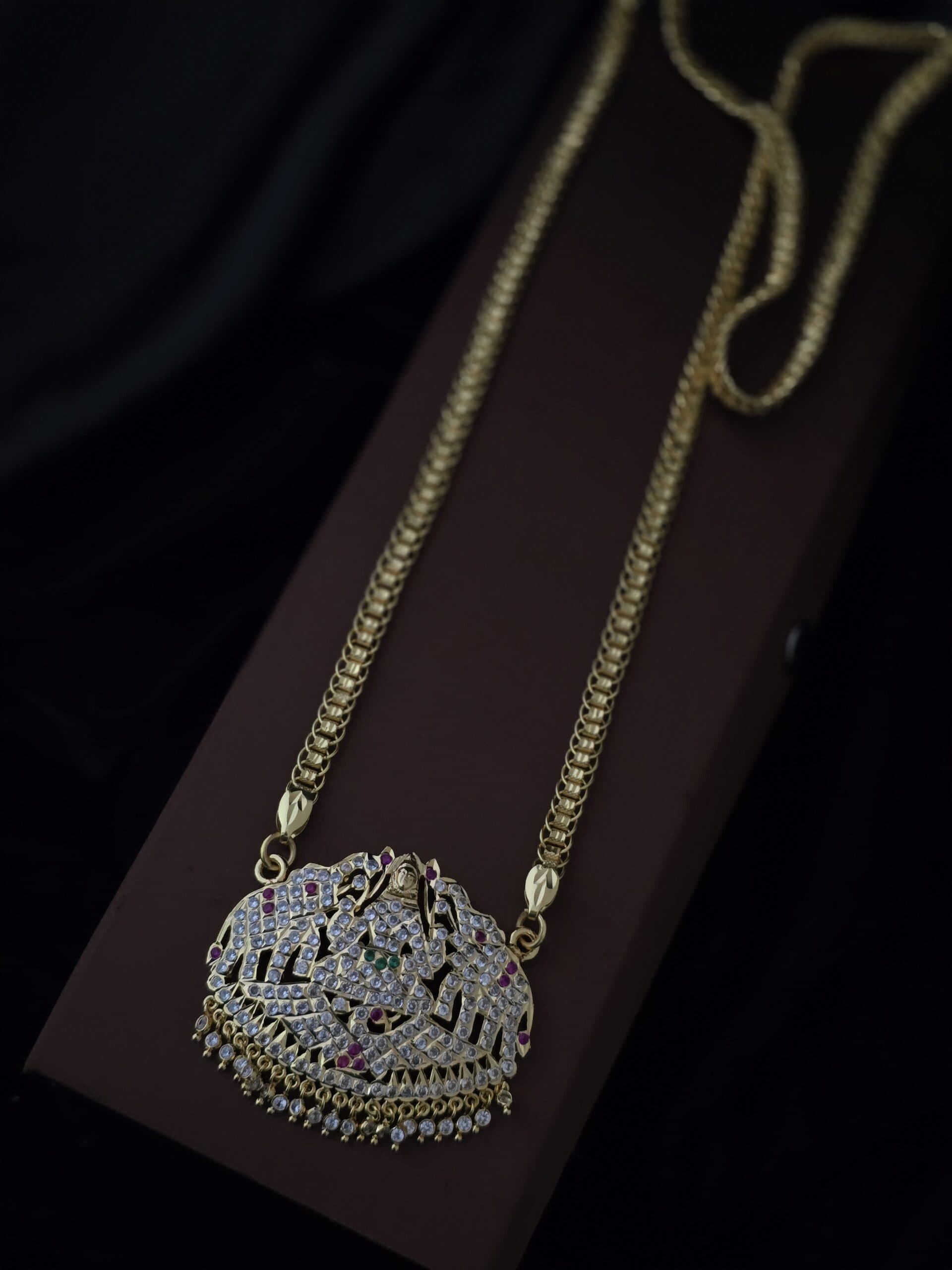 32 inches impon goddess gajalakshmi dollar chain