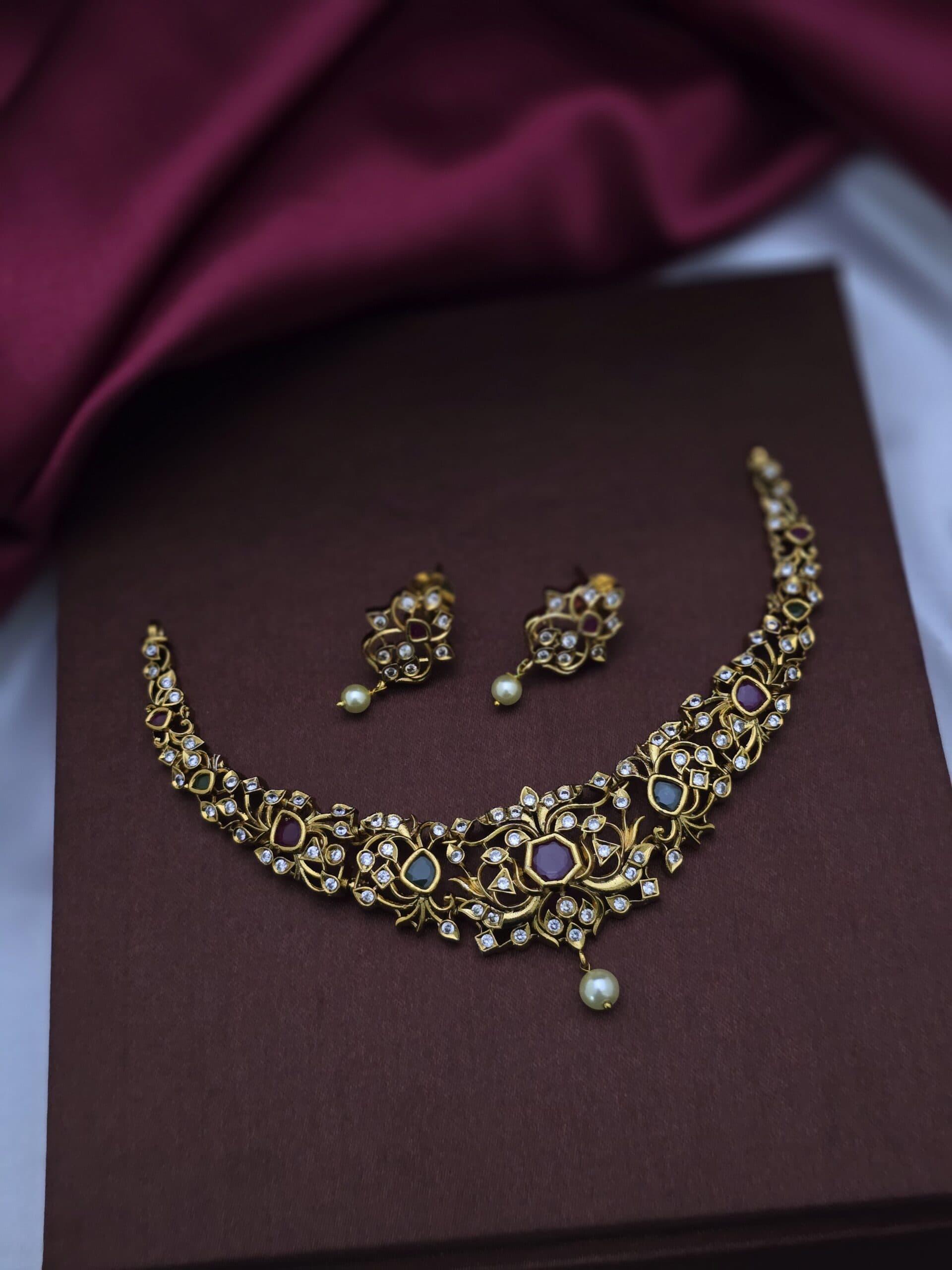 Premium Matt Necklace with antique finish