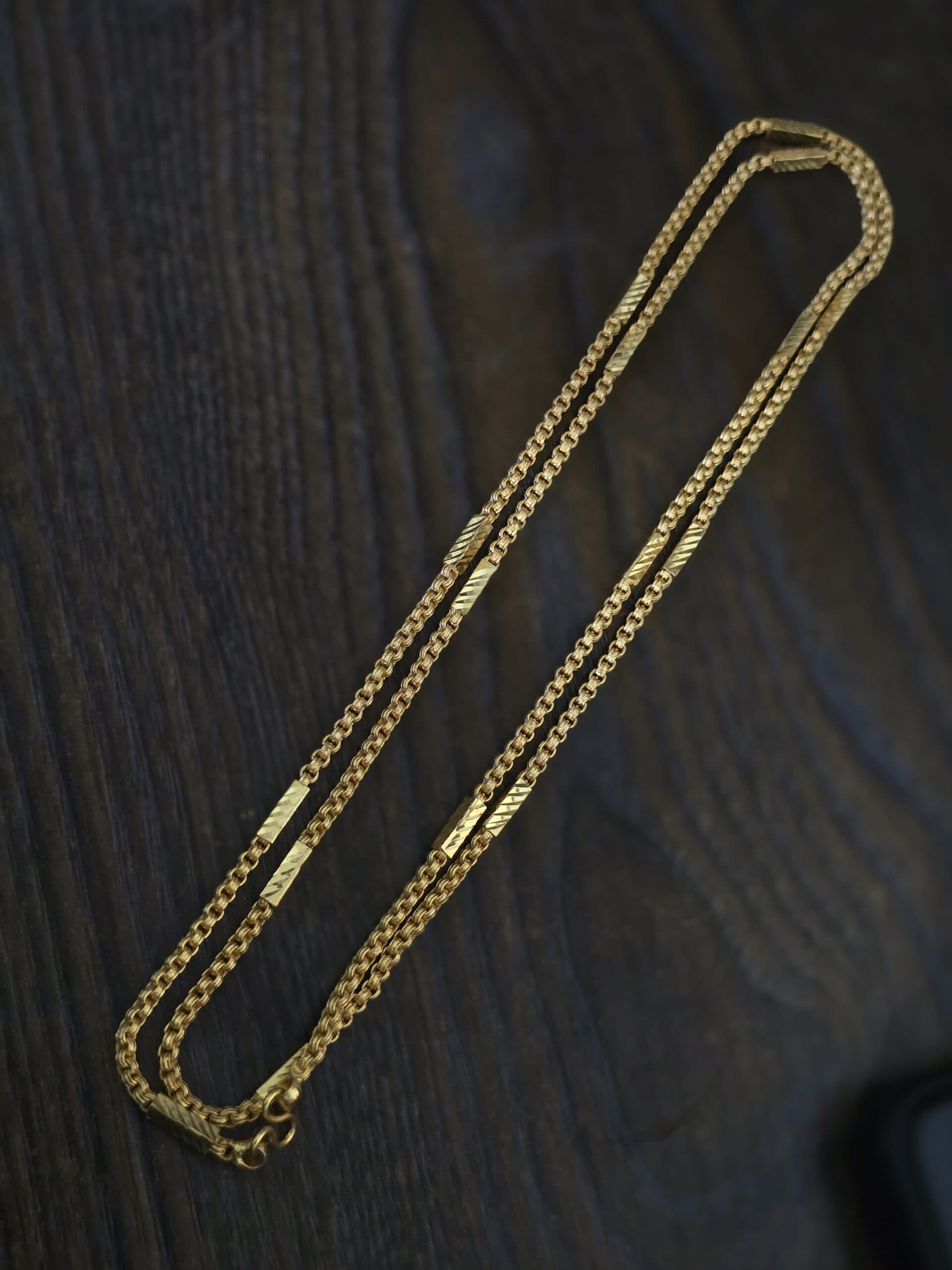 Foaming link chain