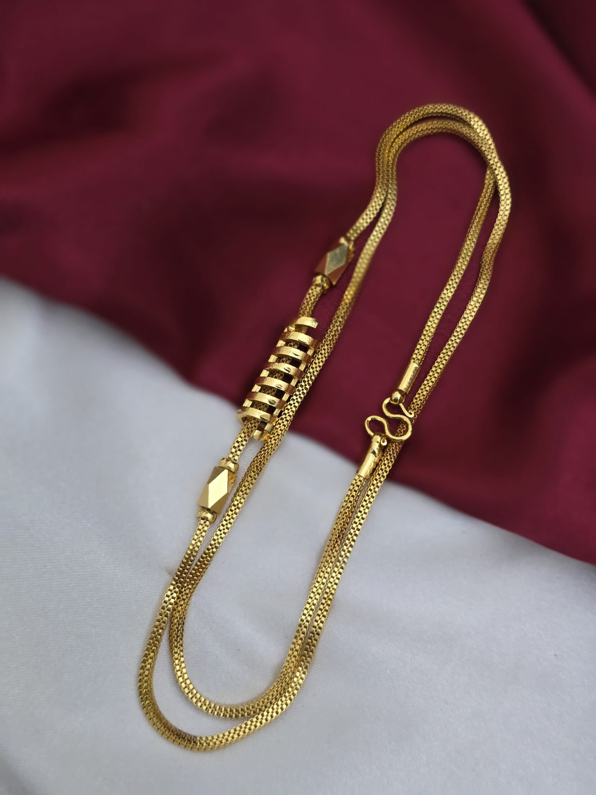 Premium 28 inches foaming plain spiral mugappu chain