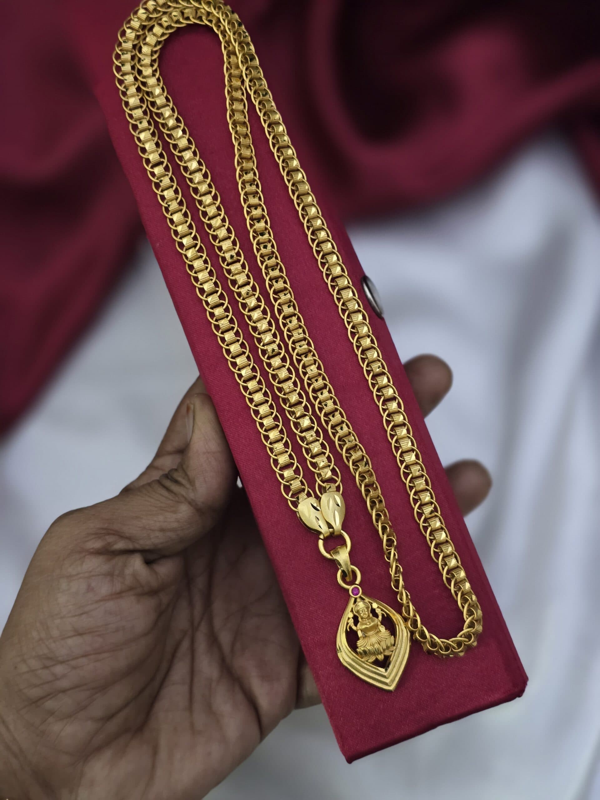 Premium 32 inches lakshmi dollar chain