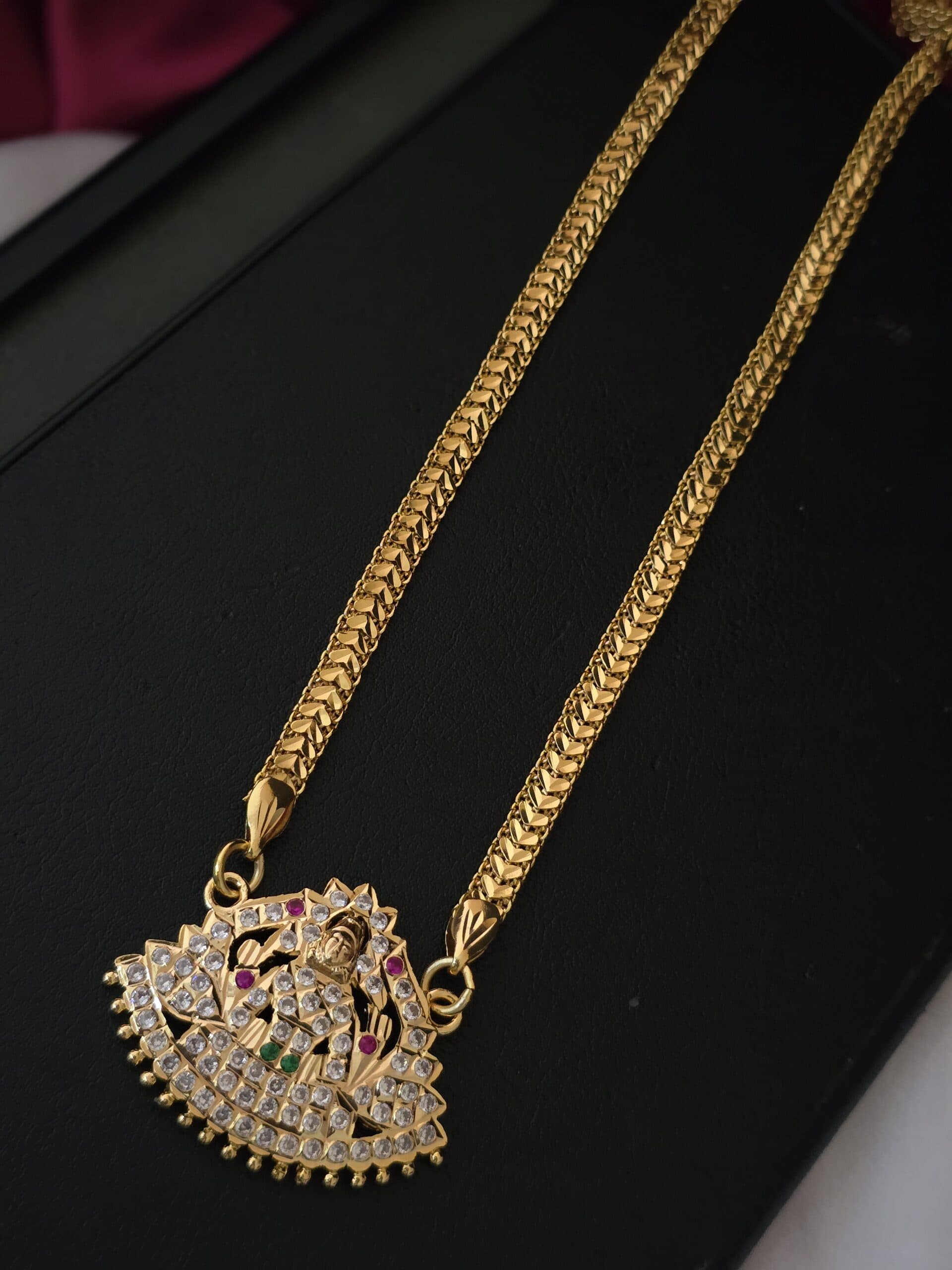 Foaming 28 inches impon gajalakshmi goddess dollar chain