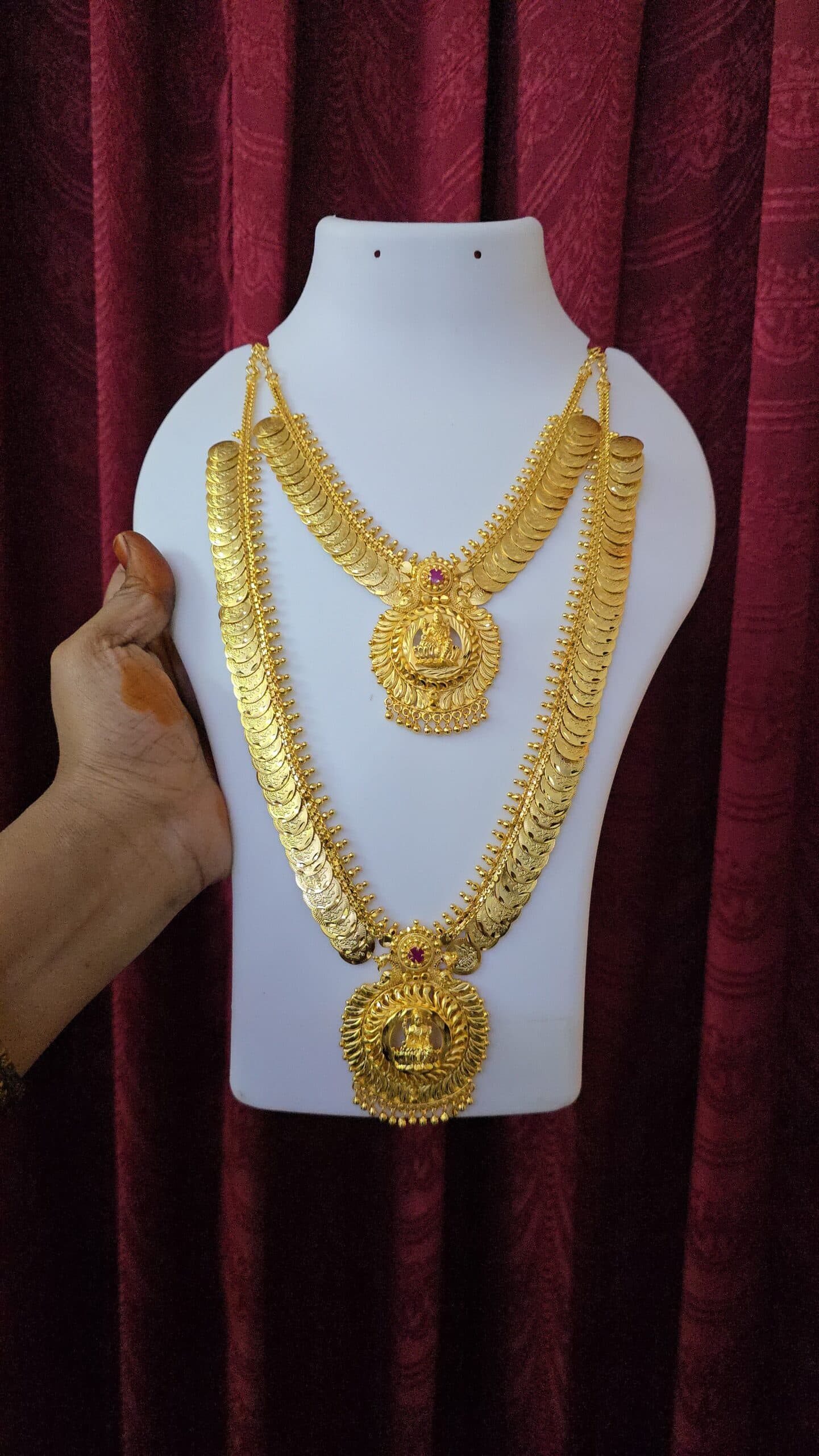 Premium foaming nagas wedding necklace haram combo
