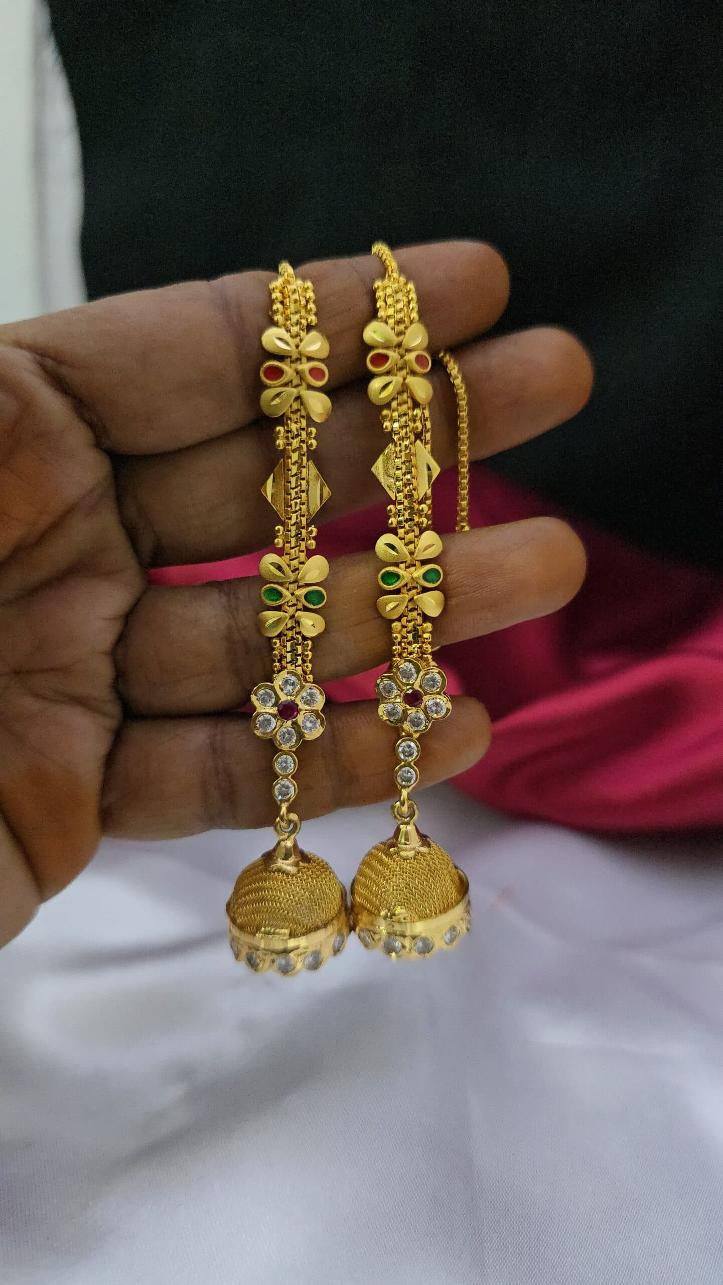 Premium impon jhumka with mattal