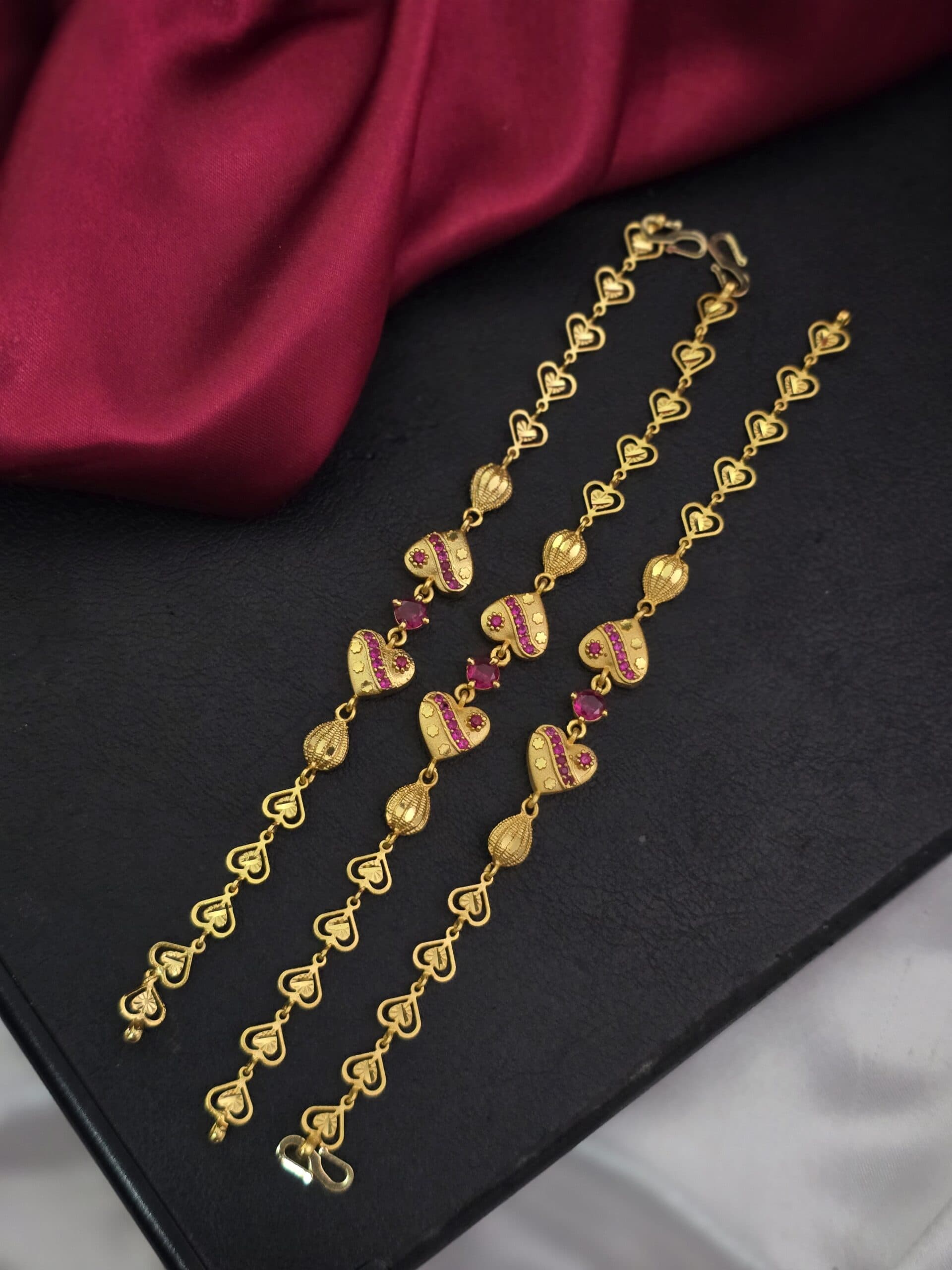 Premium foaming ad ruby bracelet