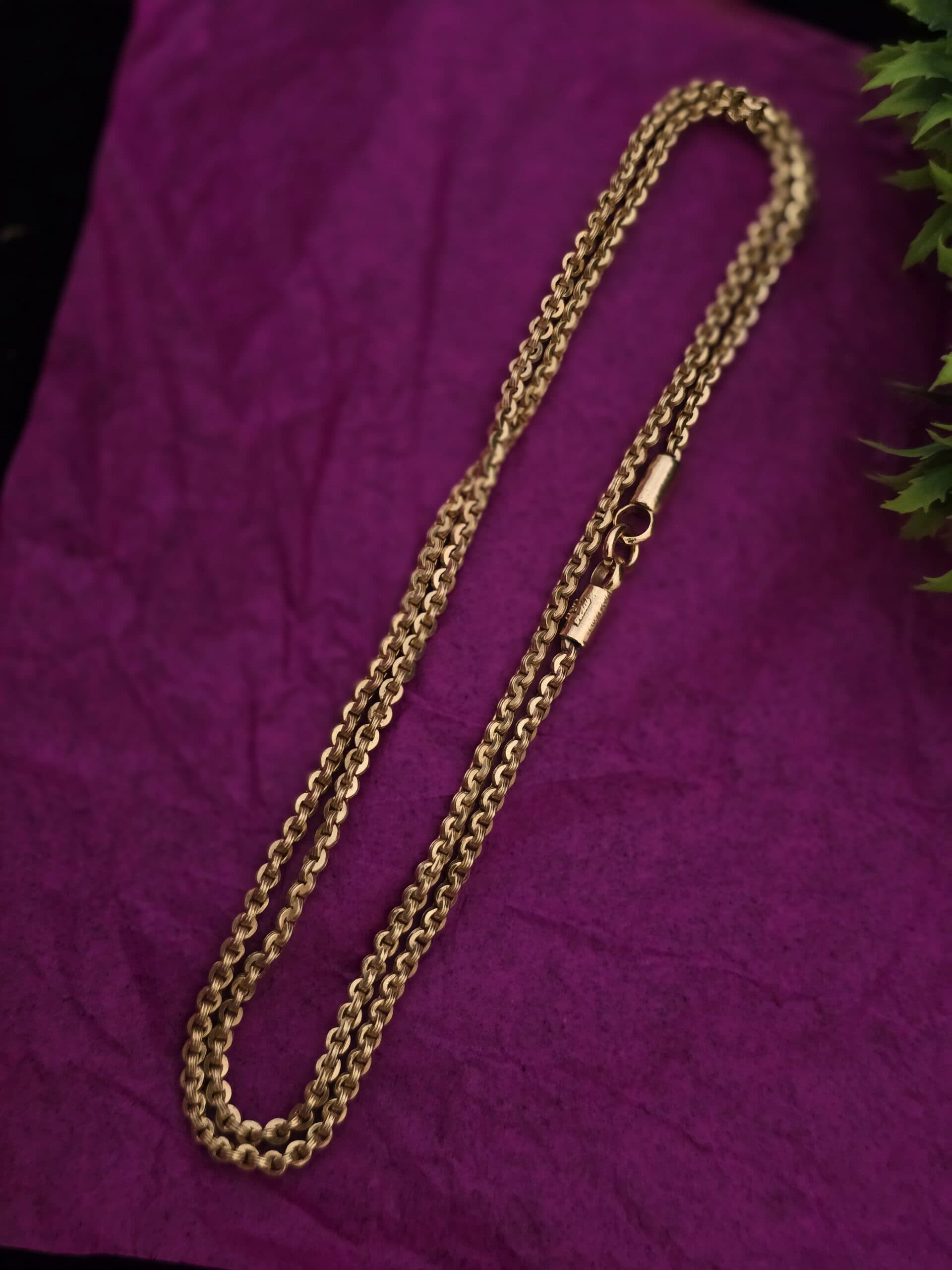Premium impon chain 24 inches chandramuki design