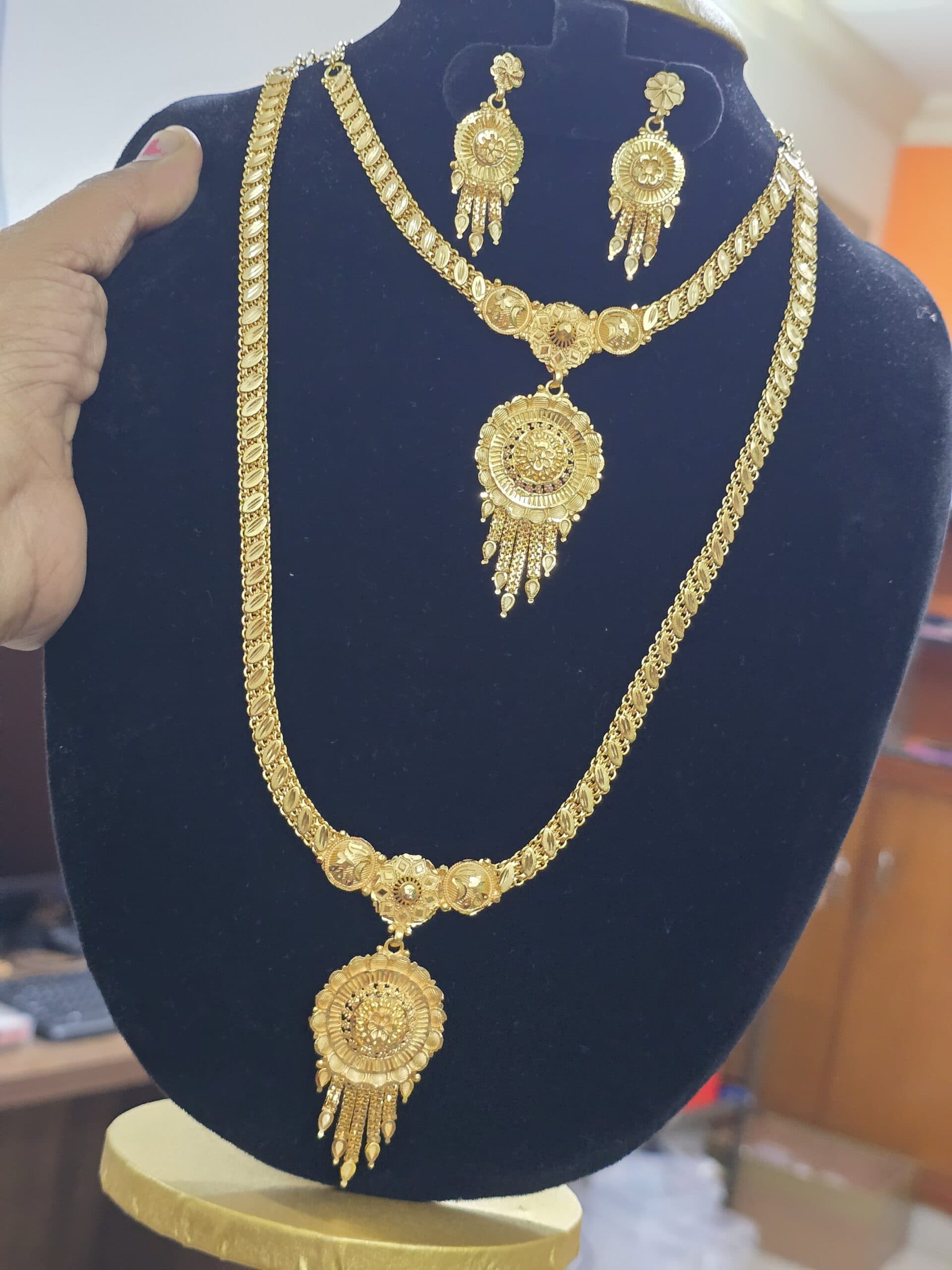 One gram gold look Foaming Wedding Combo Jewellery