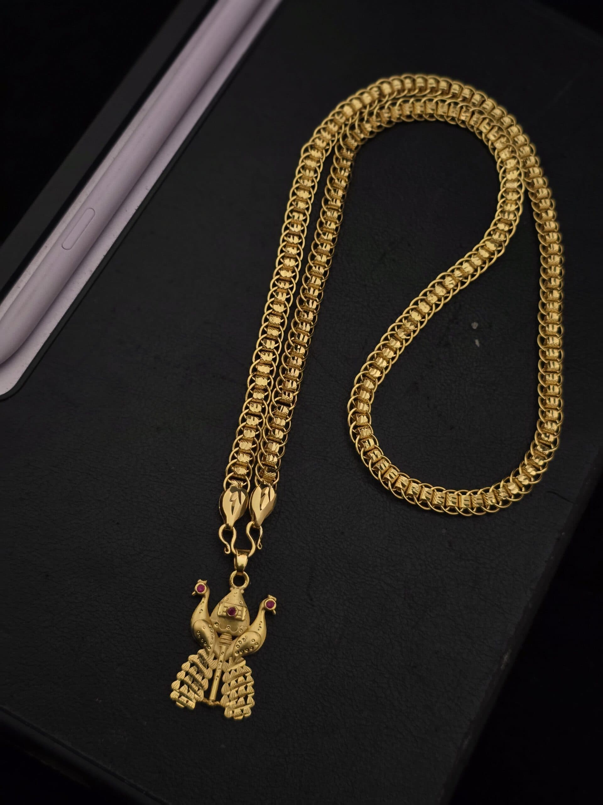 Premium foaming peacock 28 inches dollar comes ring chain