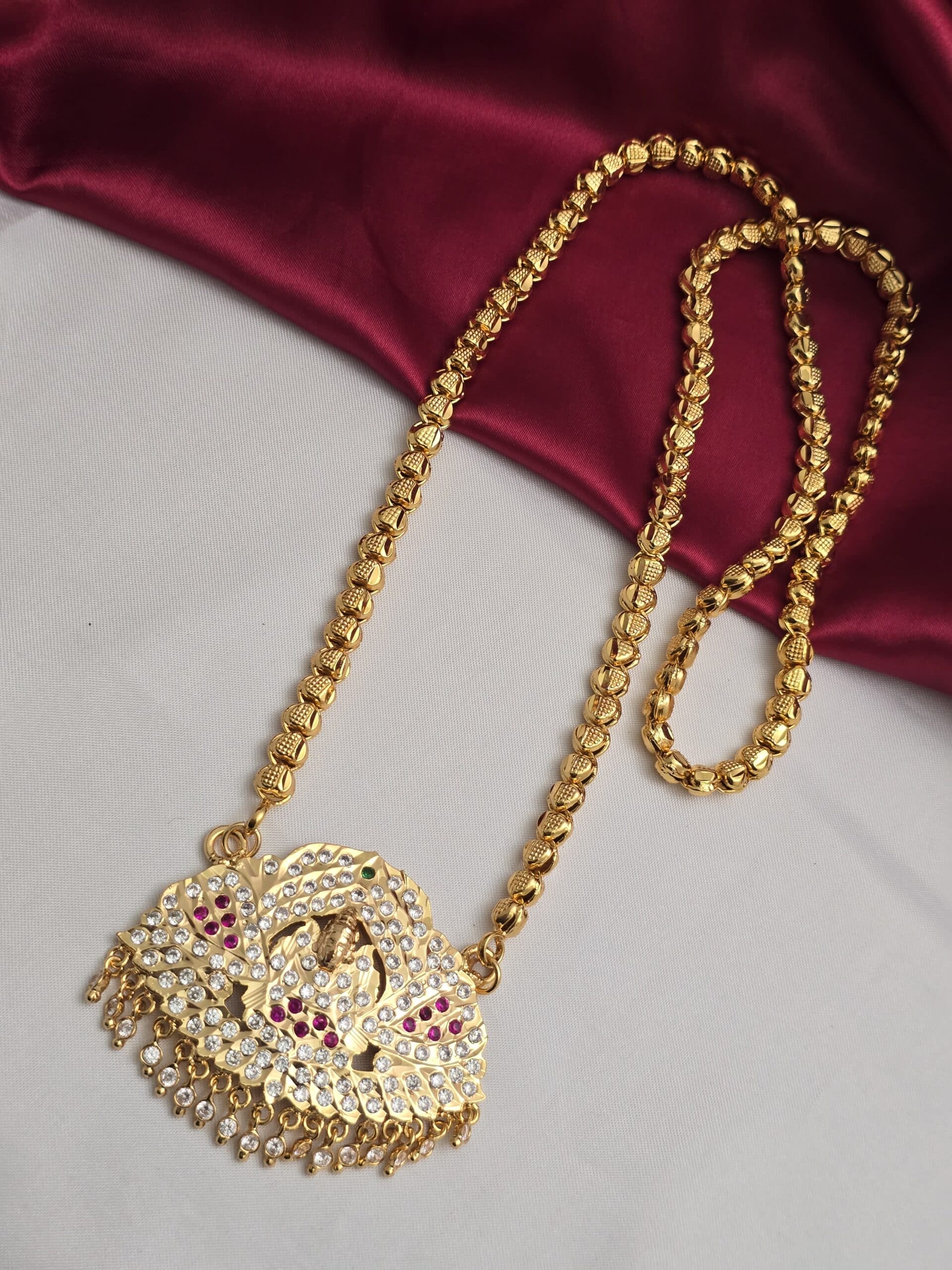 Premium impon 28 inches lakshmi dollar chain