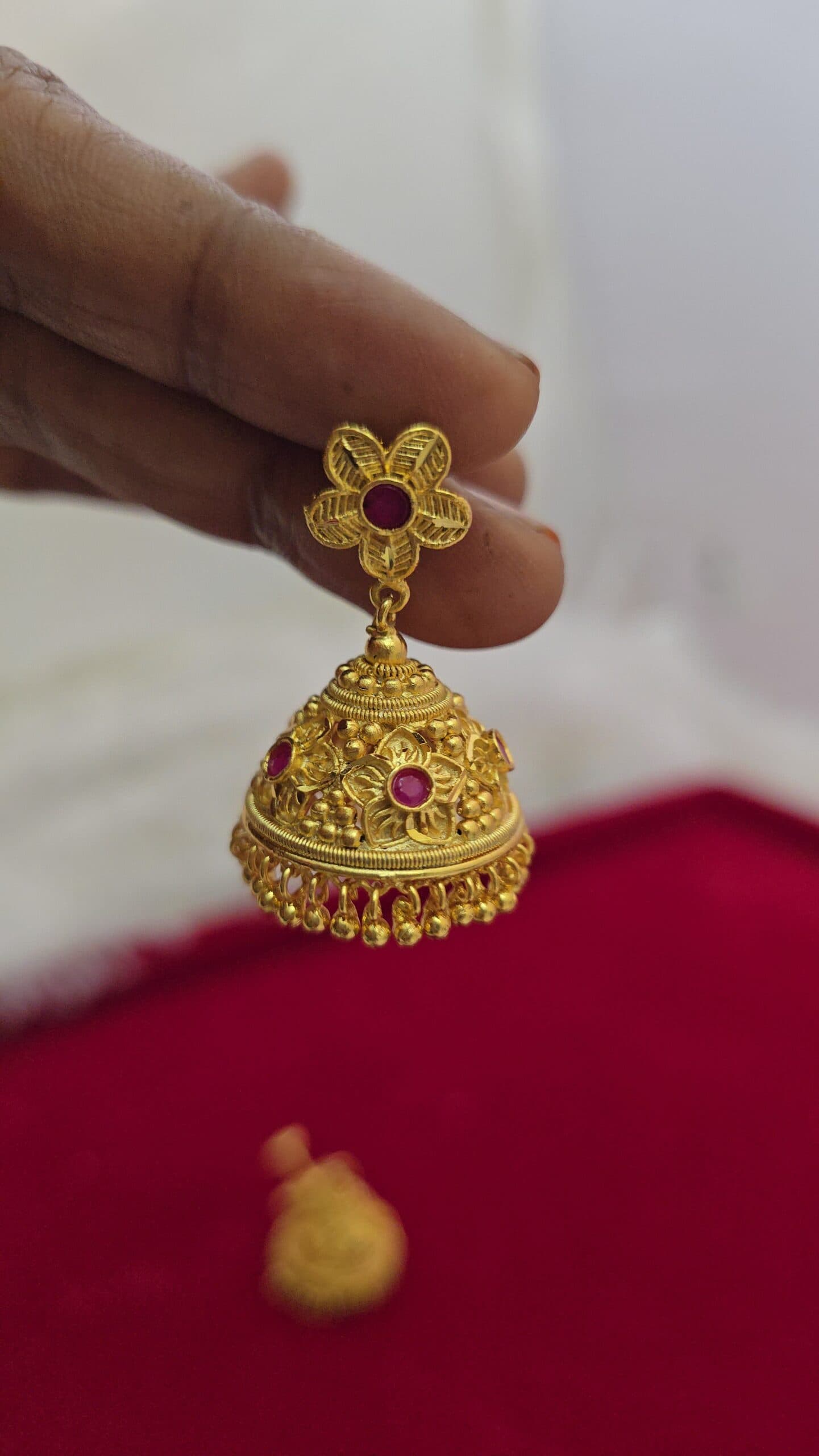 Premium foaming enamel jhumka