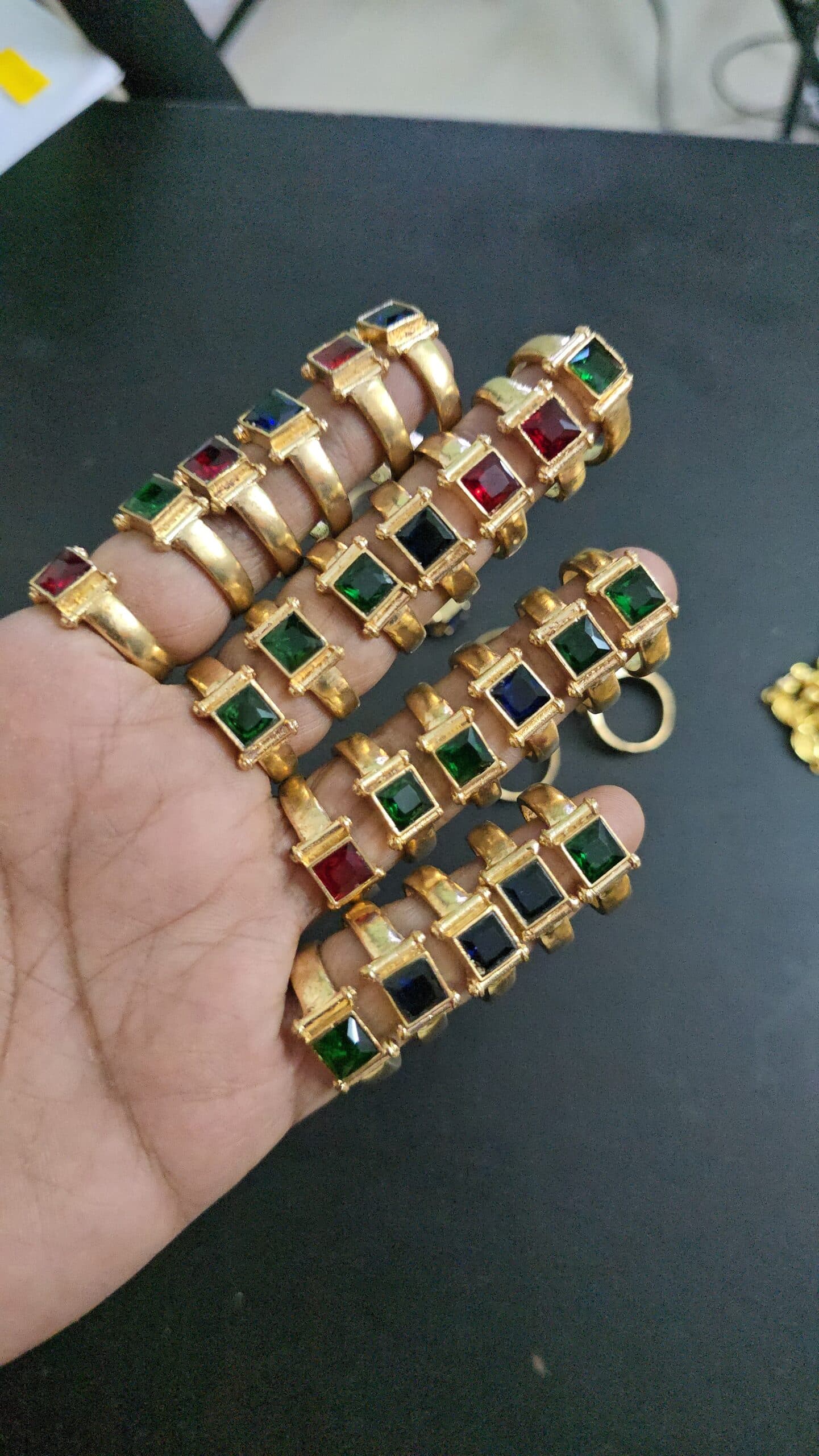 Pure impon stone ring