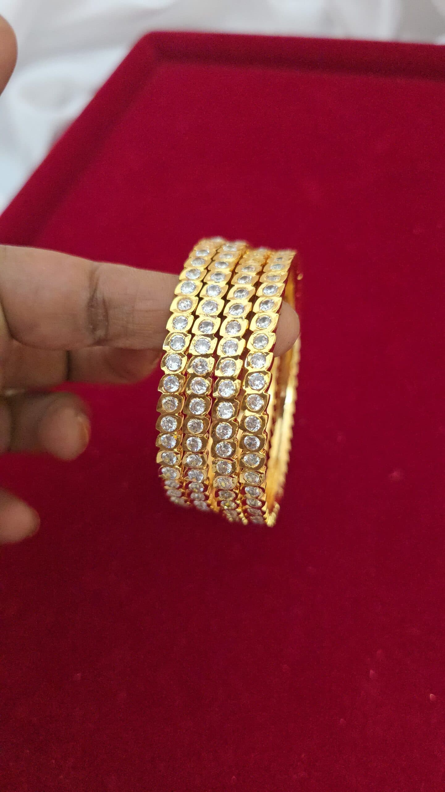 Premium pure impon AD stone bangle