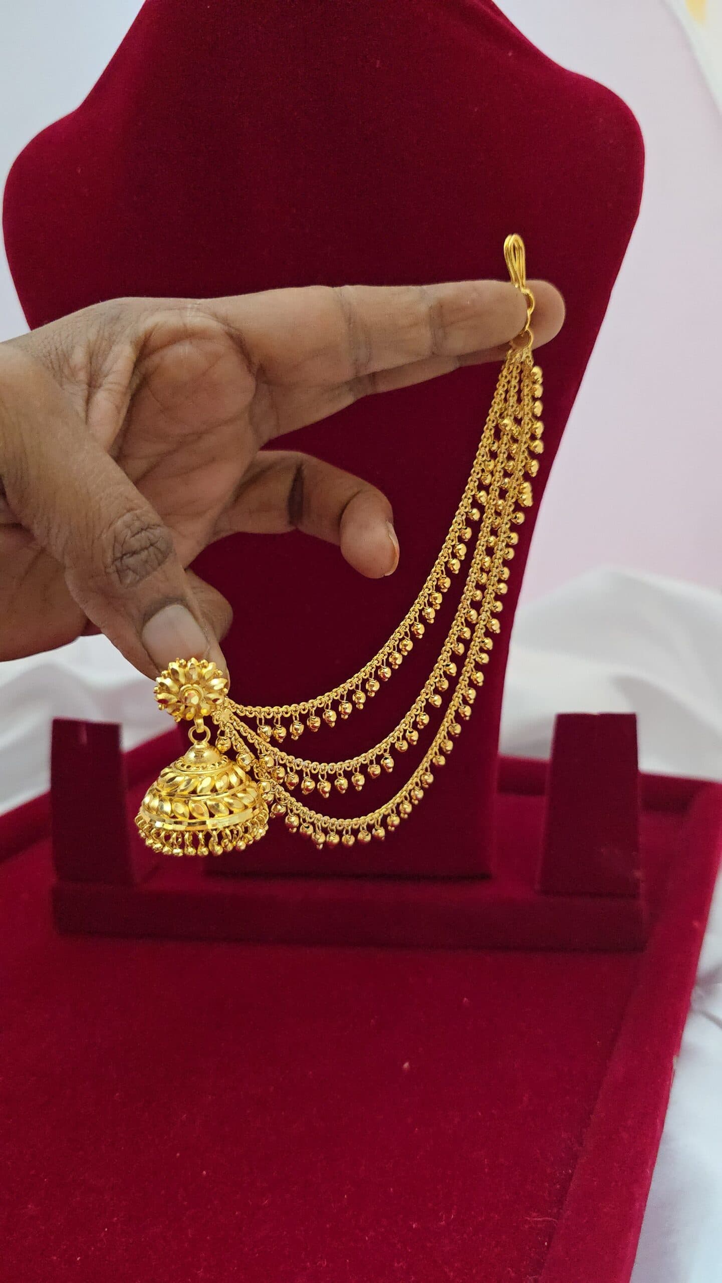 Premium foaming jhumka with maatal