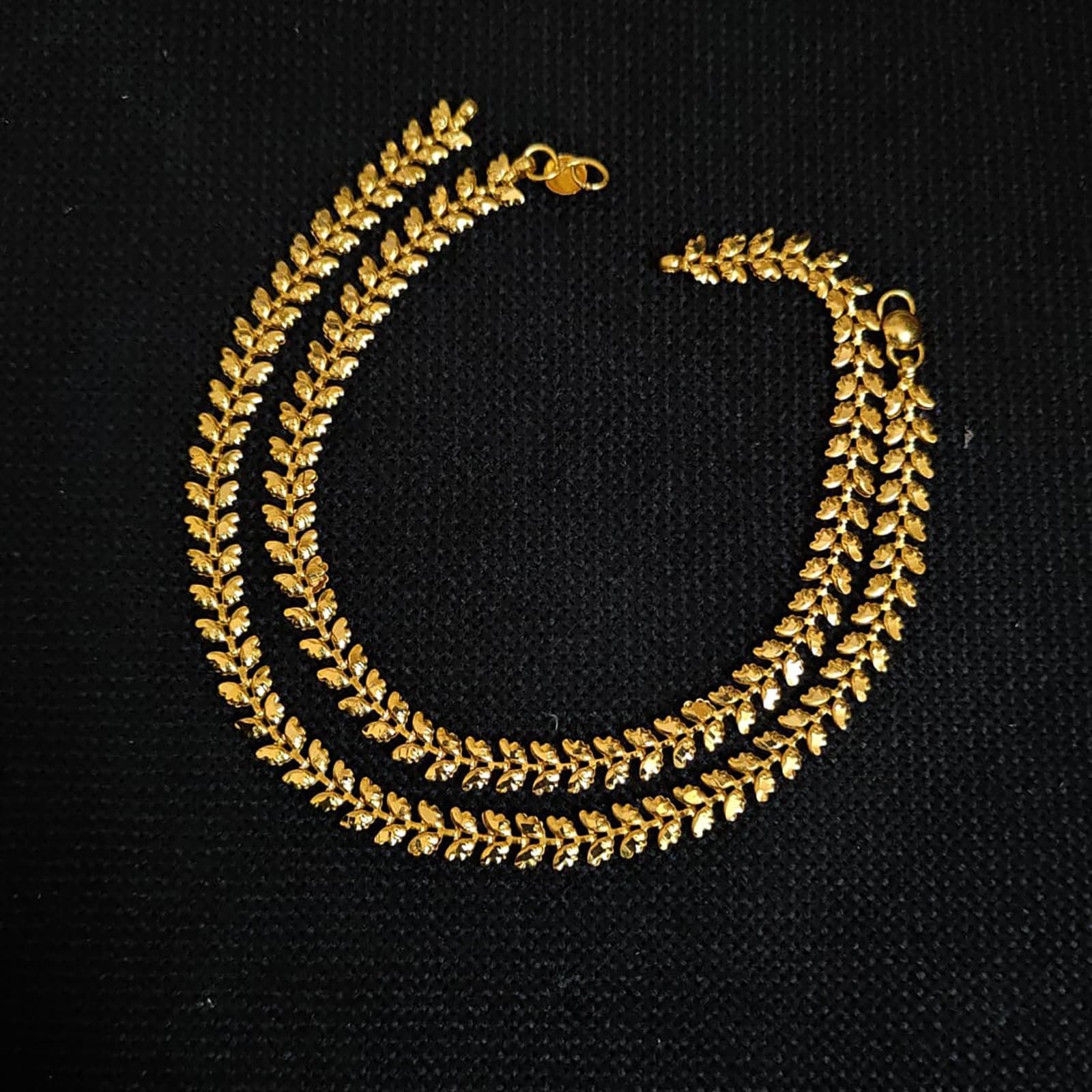 Gold Look Micro Anklets
