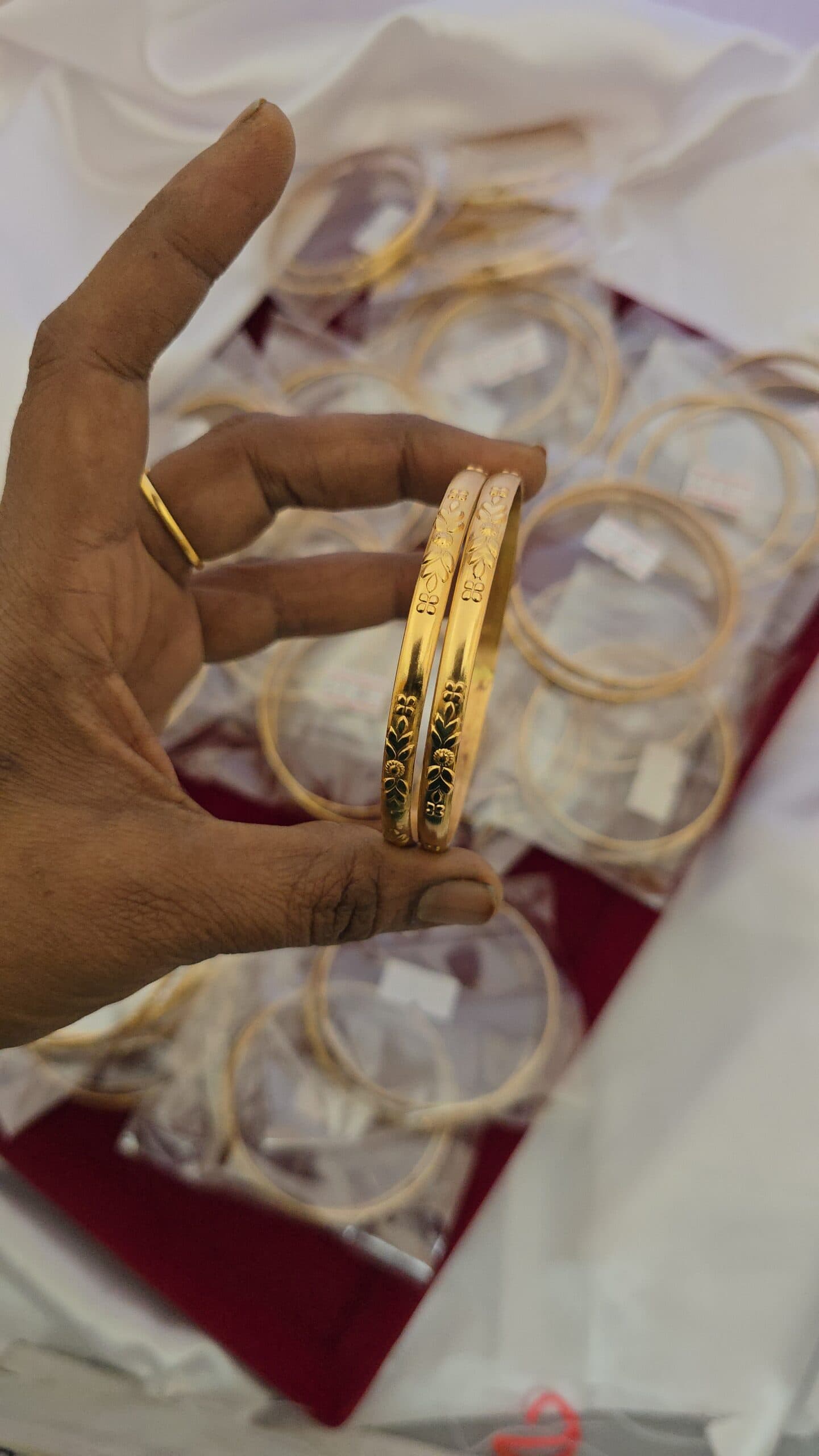 Premium pure impon plain bangle